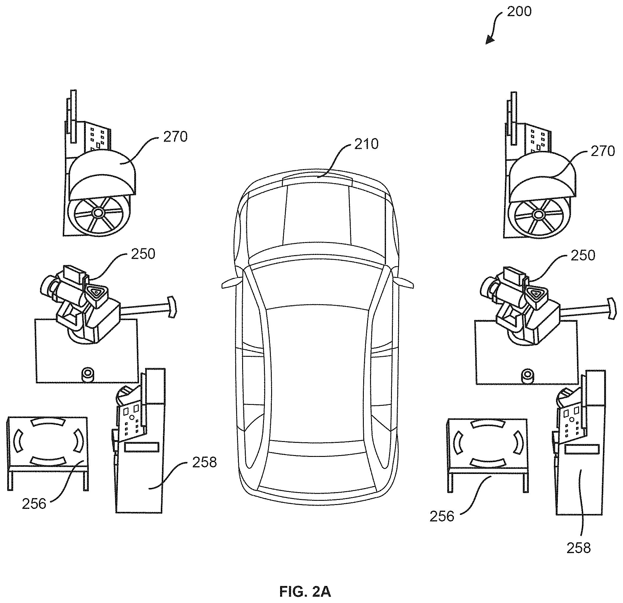 Patent US11787234 Figure 2 – Automated removal and replacement of vehicle wheels and tires
