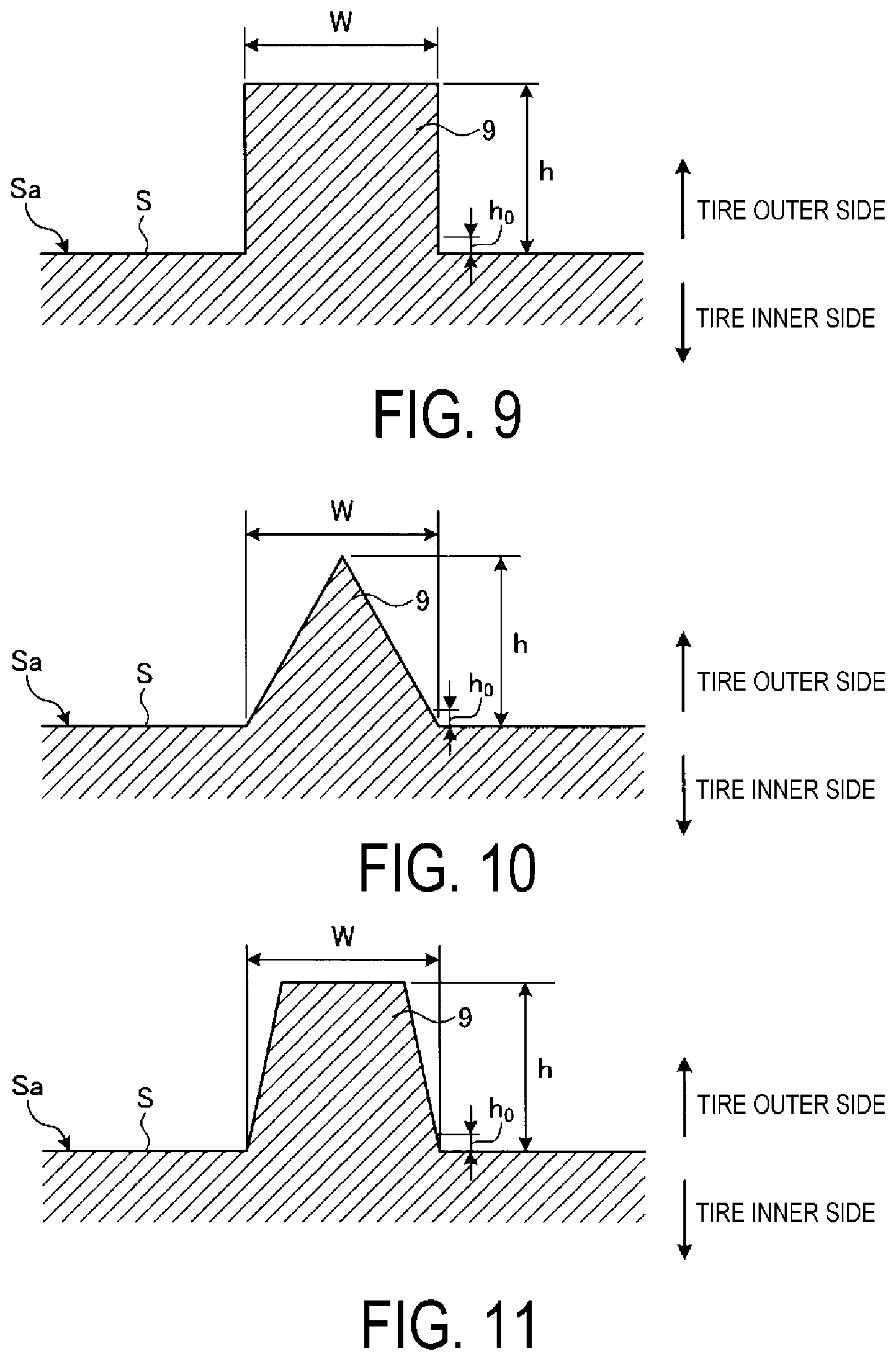 Patent US11787238 Figure 9 – Pneumatic tire