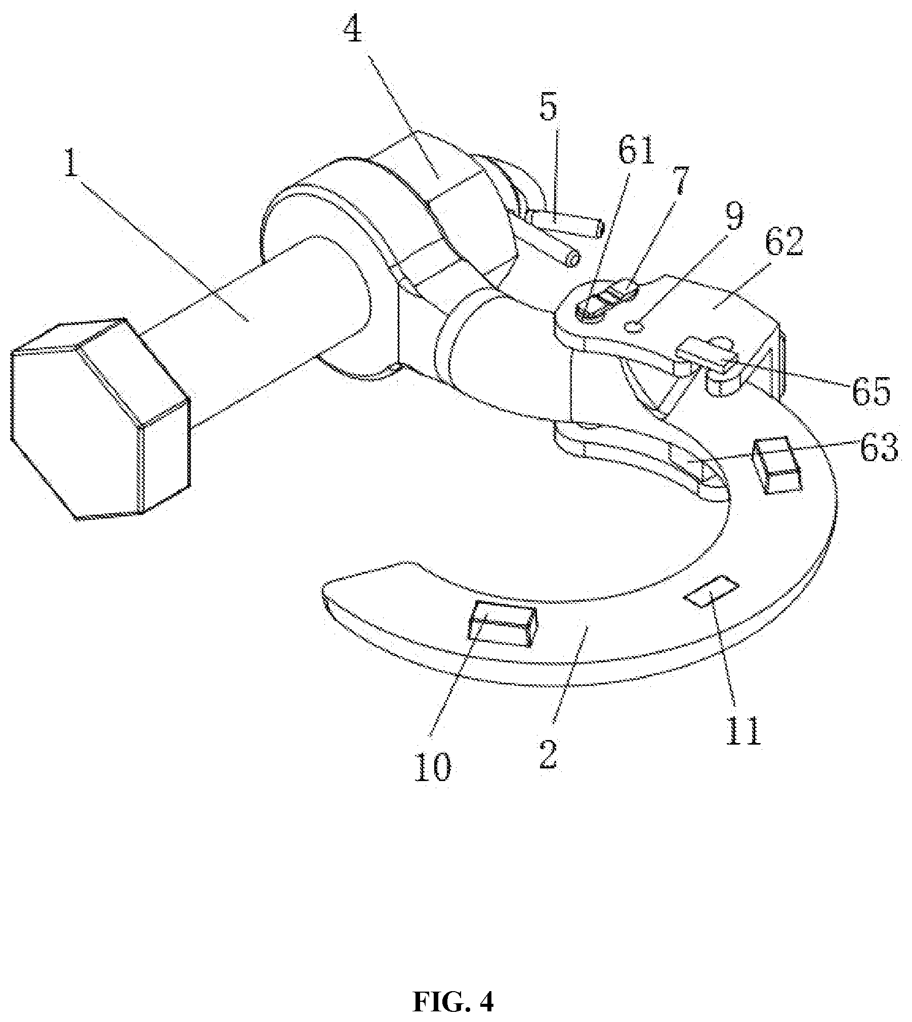 Patent US11787244 Figure 4 – Split trailer shackle