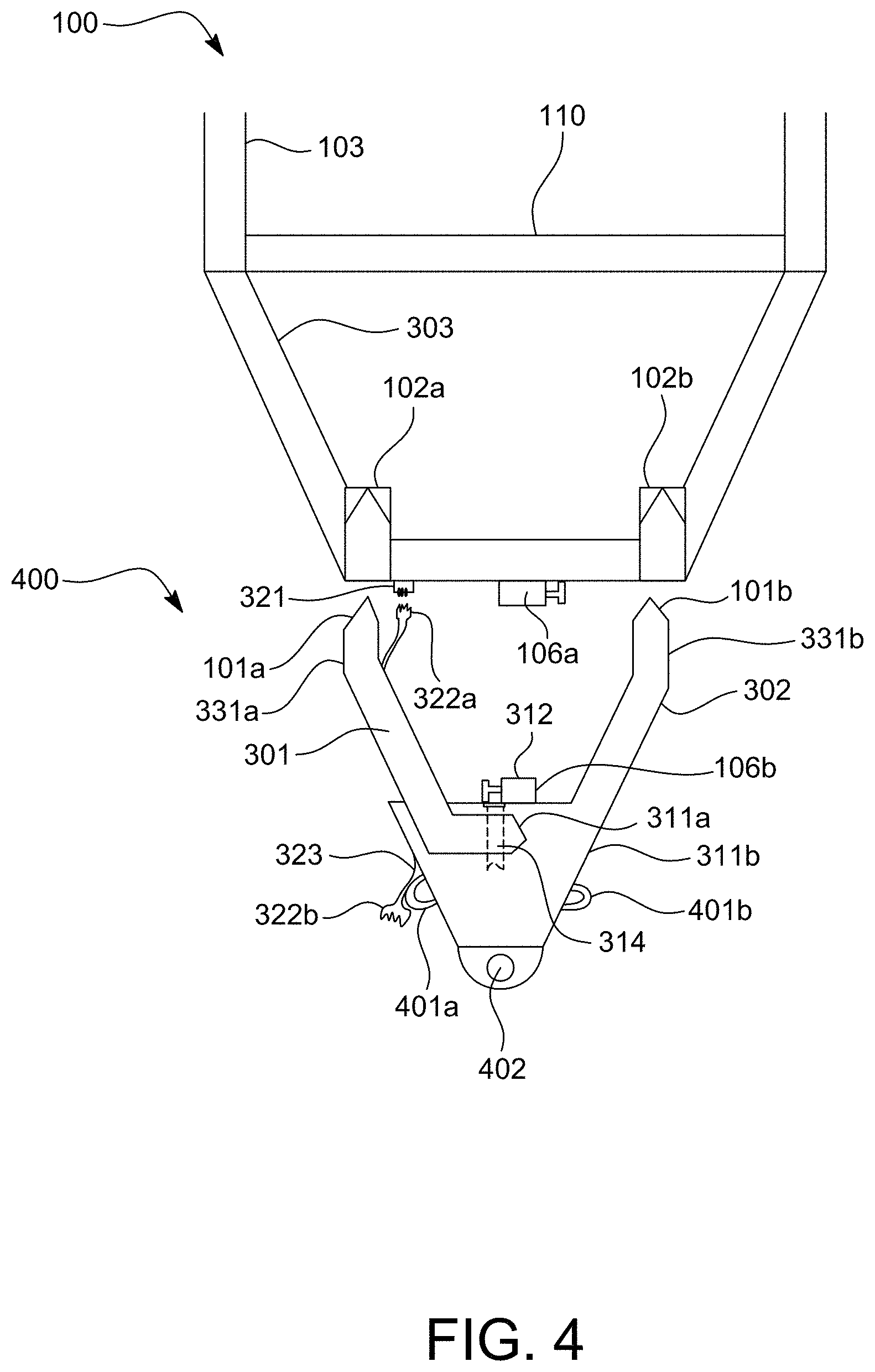 Patent US11787245 Figure 3 – Theft-proof trailer hitch tongue
