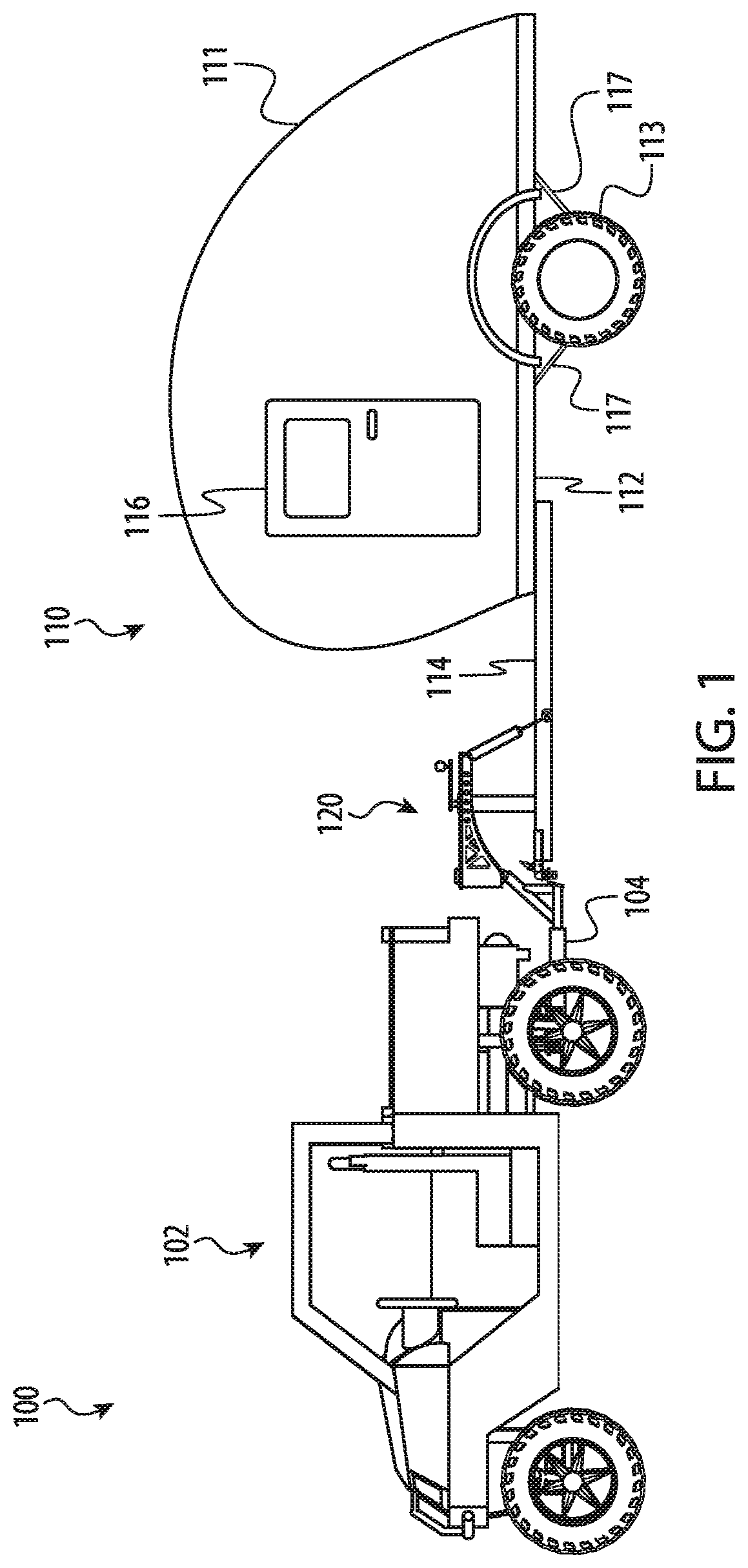 Patent US11787246 Figure 1 – Stabilizer system for an off-road trailer
