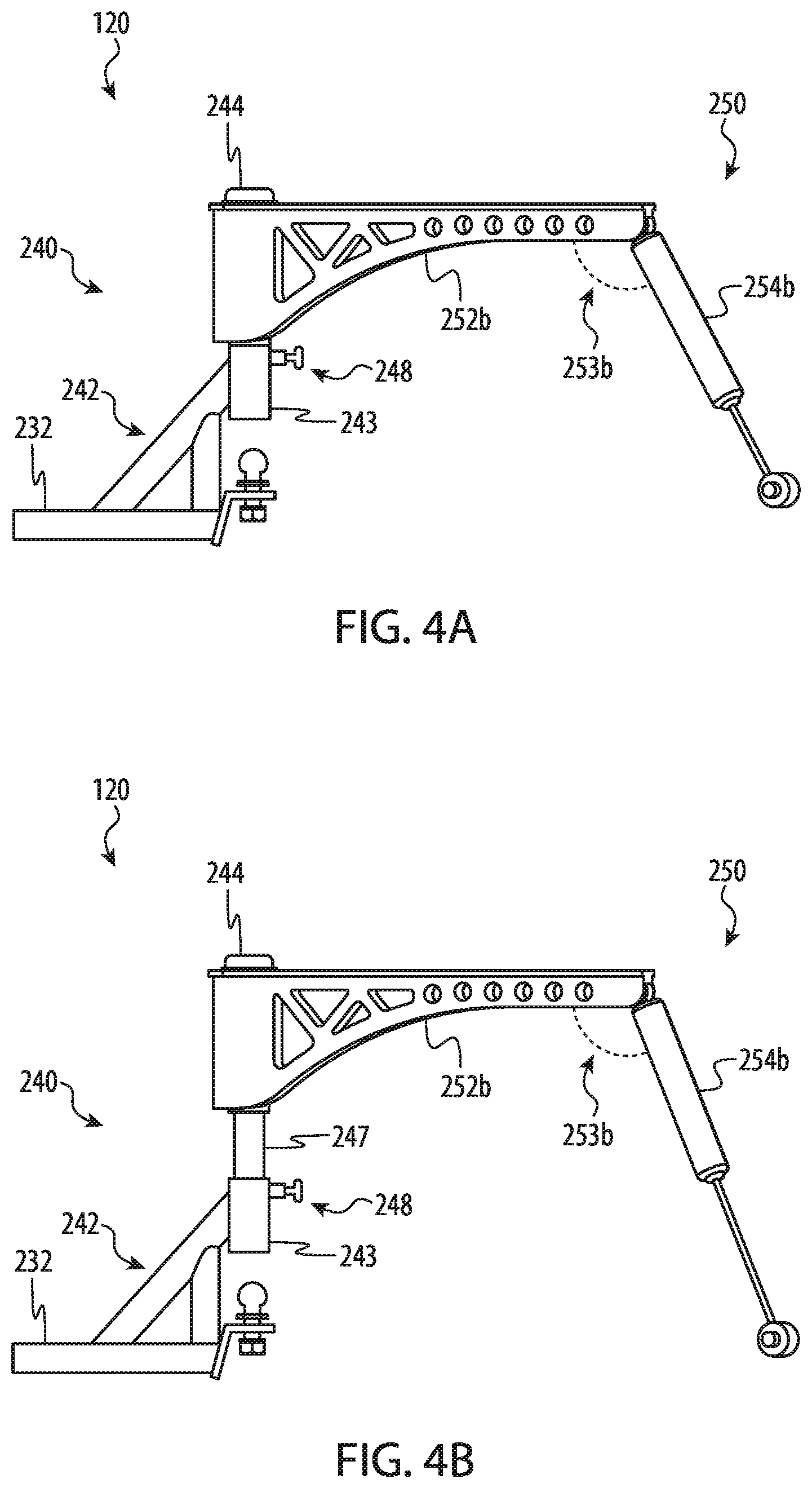 Patent US11787246 Figure 5 – Stabilizer system for an off-road trailer