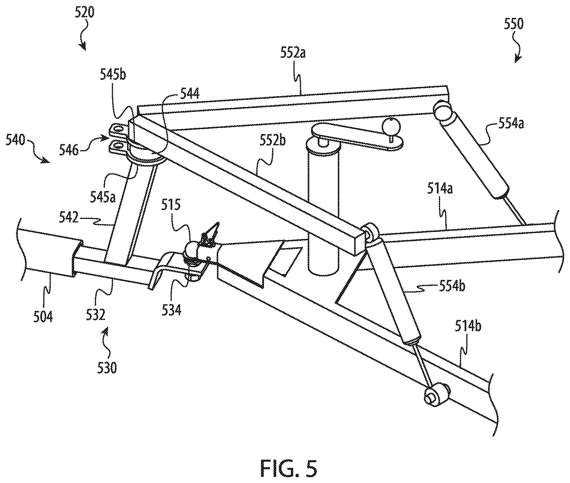 Patent US11787246 Figure 6 – Stabilizer system for an off-road trailer