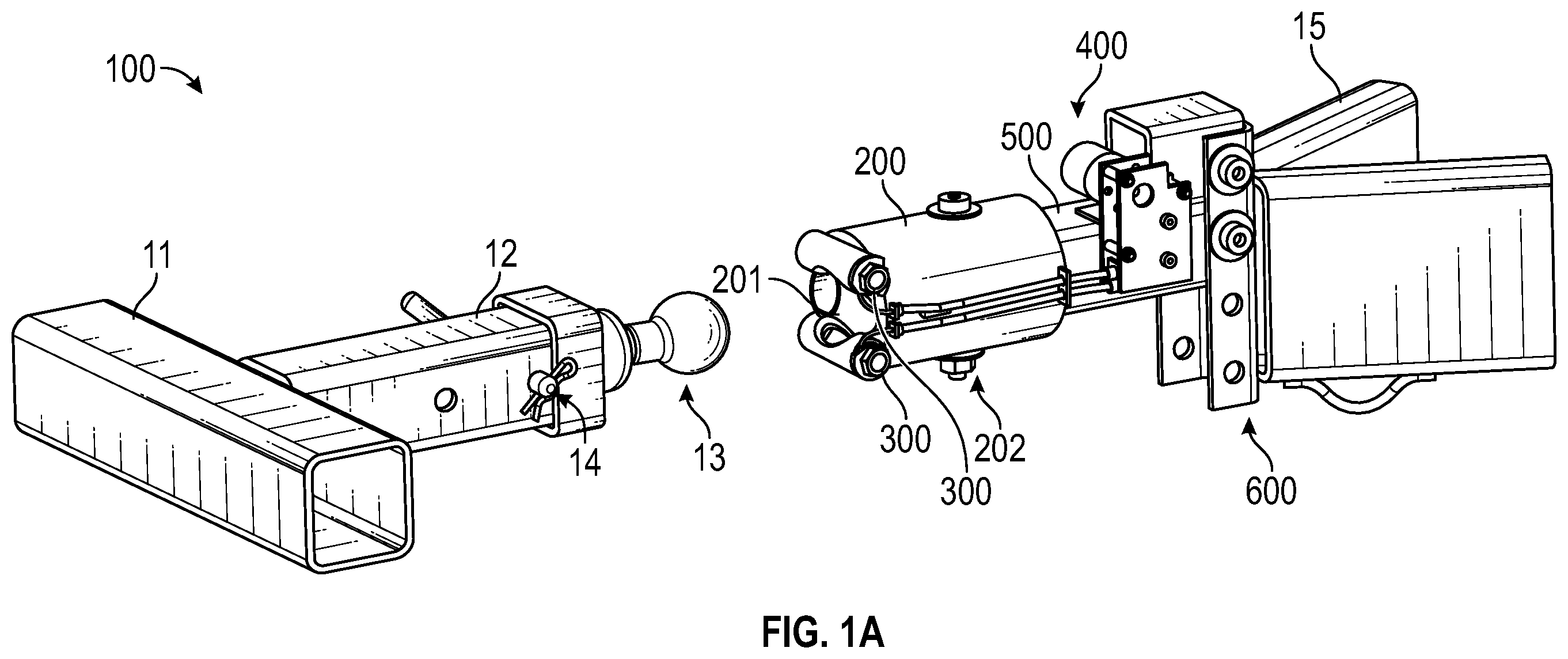 Patent US11787247 Figure 1 – Trailer coupler assembly