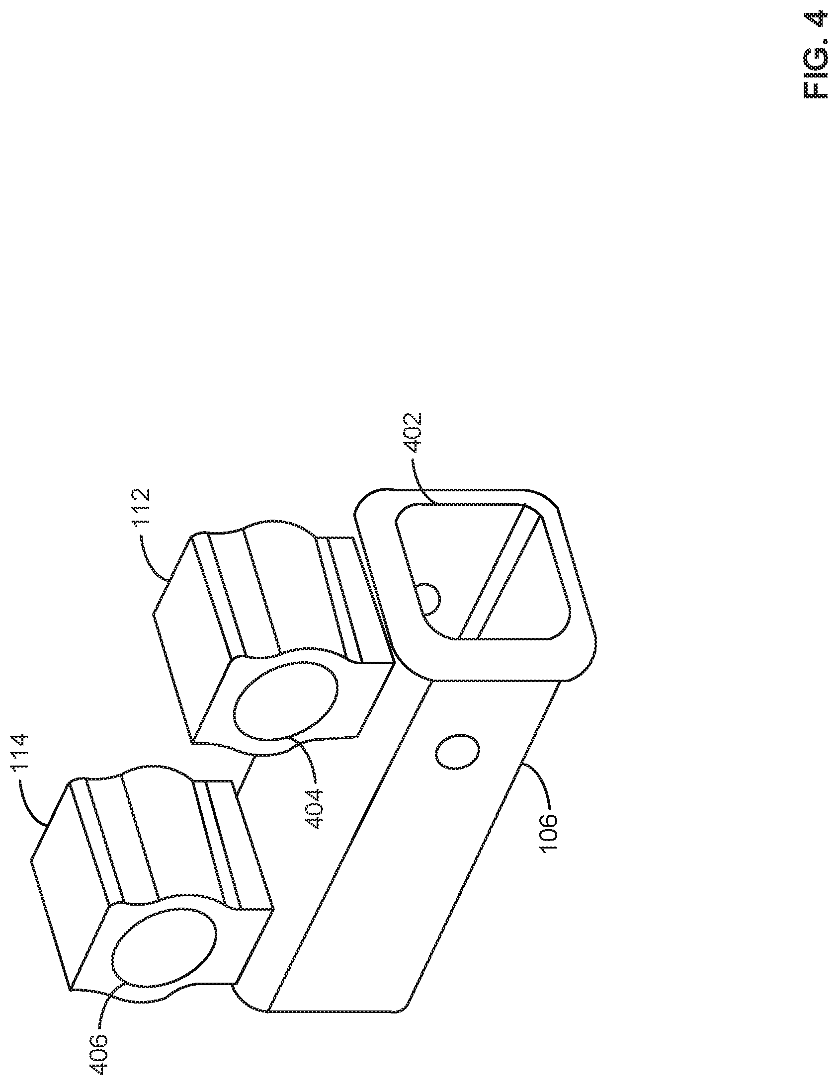 Patent US11787248 Figure 4 – Modular double pin load sensing hitches including two-piece pin mounts