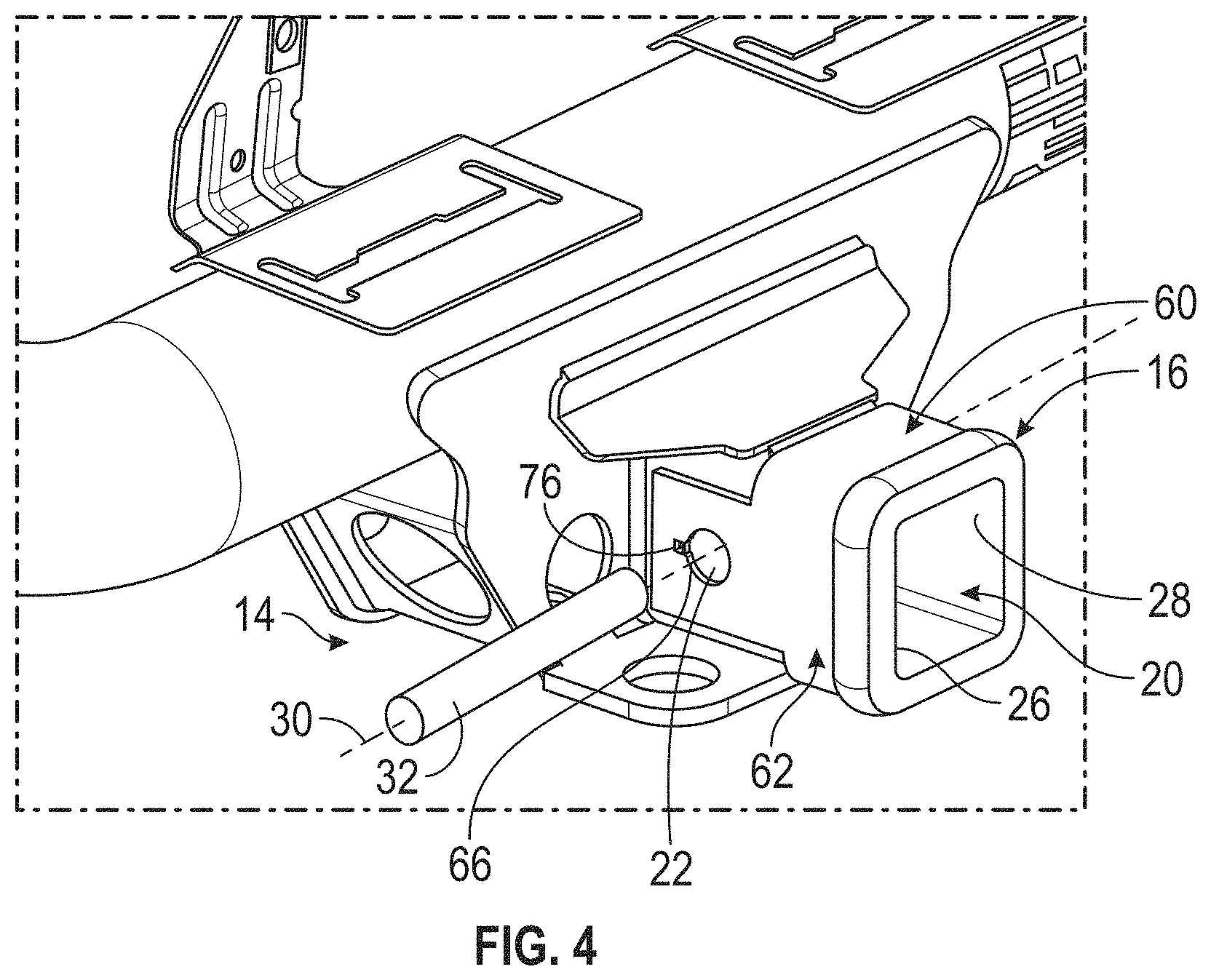 Patent US11787249 Figure 4 – Trailer hitch