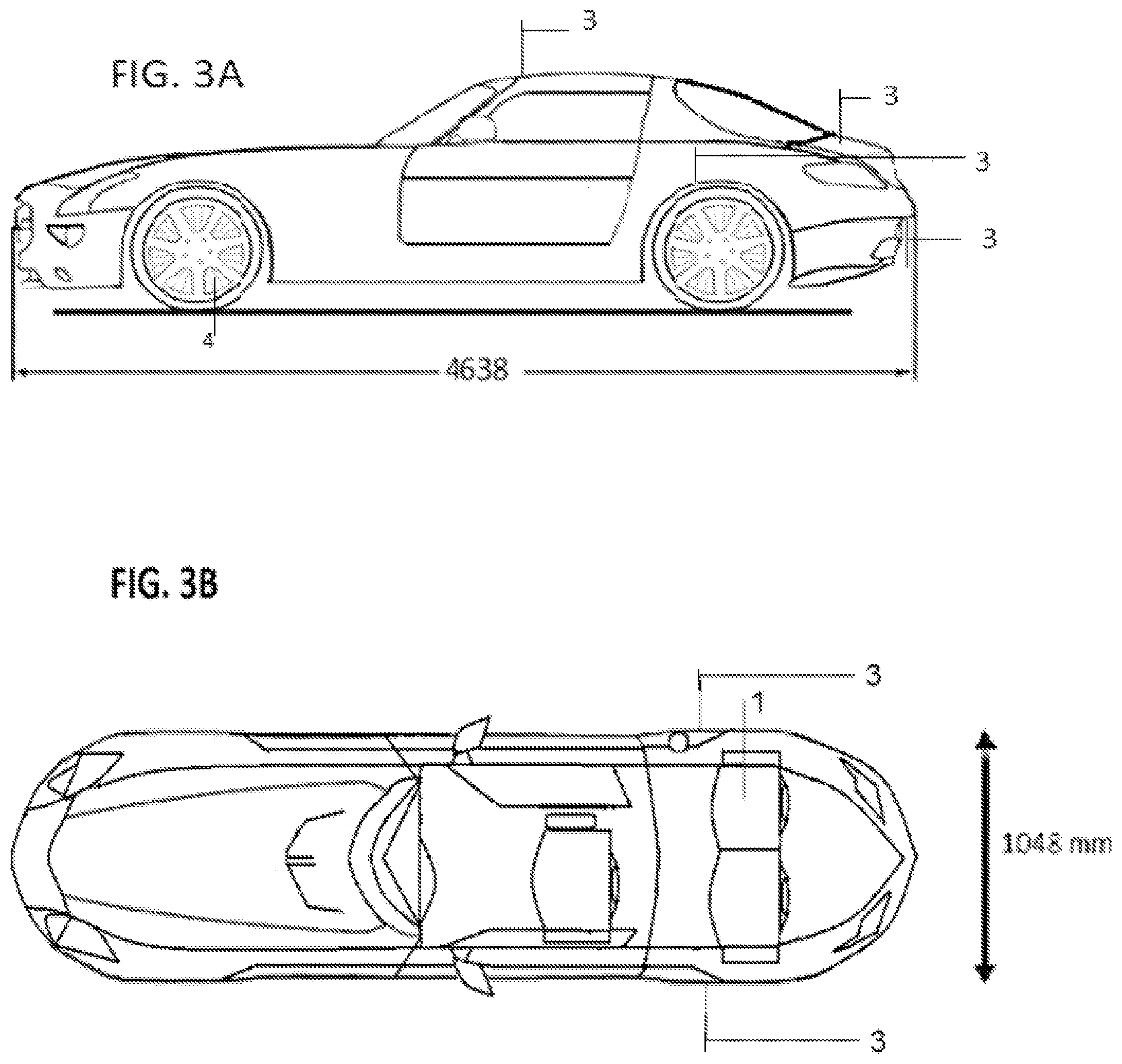 Patent US11787250 Figure 3 – Narrow vehicles and jet aircraft vehicles