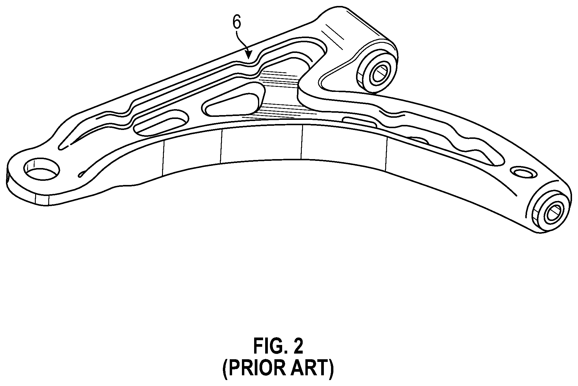 Patent US11787252 Figure 2 – Weldless vehicular suspension control arm