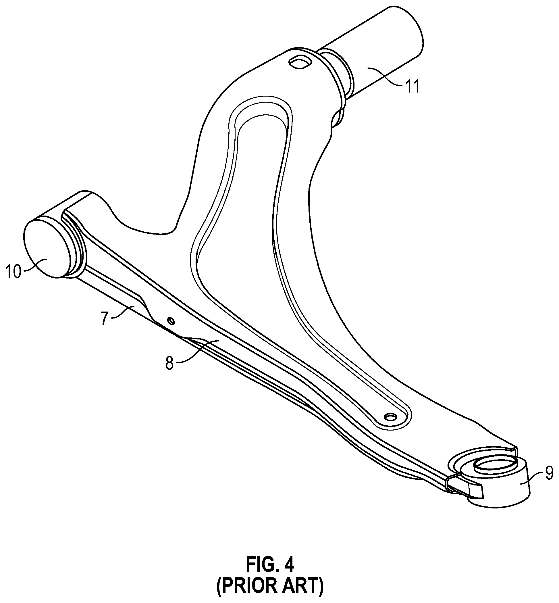 Patent US11787252 Figure 4 – Weldless vehicular suspension control arm