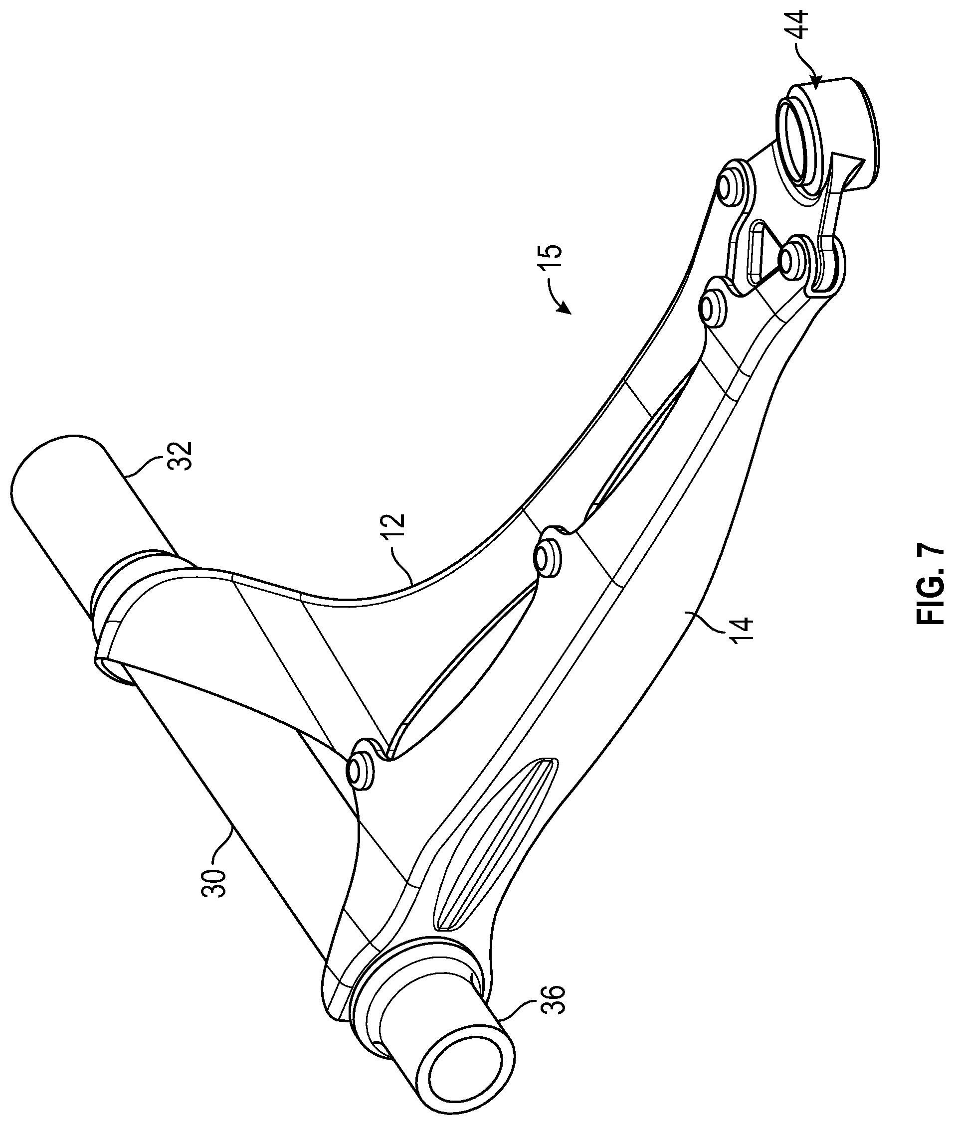 Patent US11787252 Figure 7 – Weldless vehicular suspension control arm