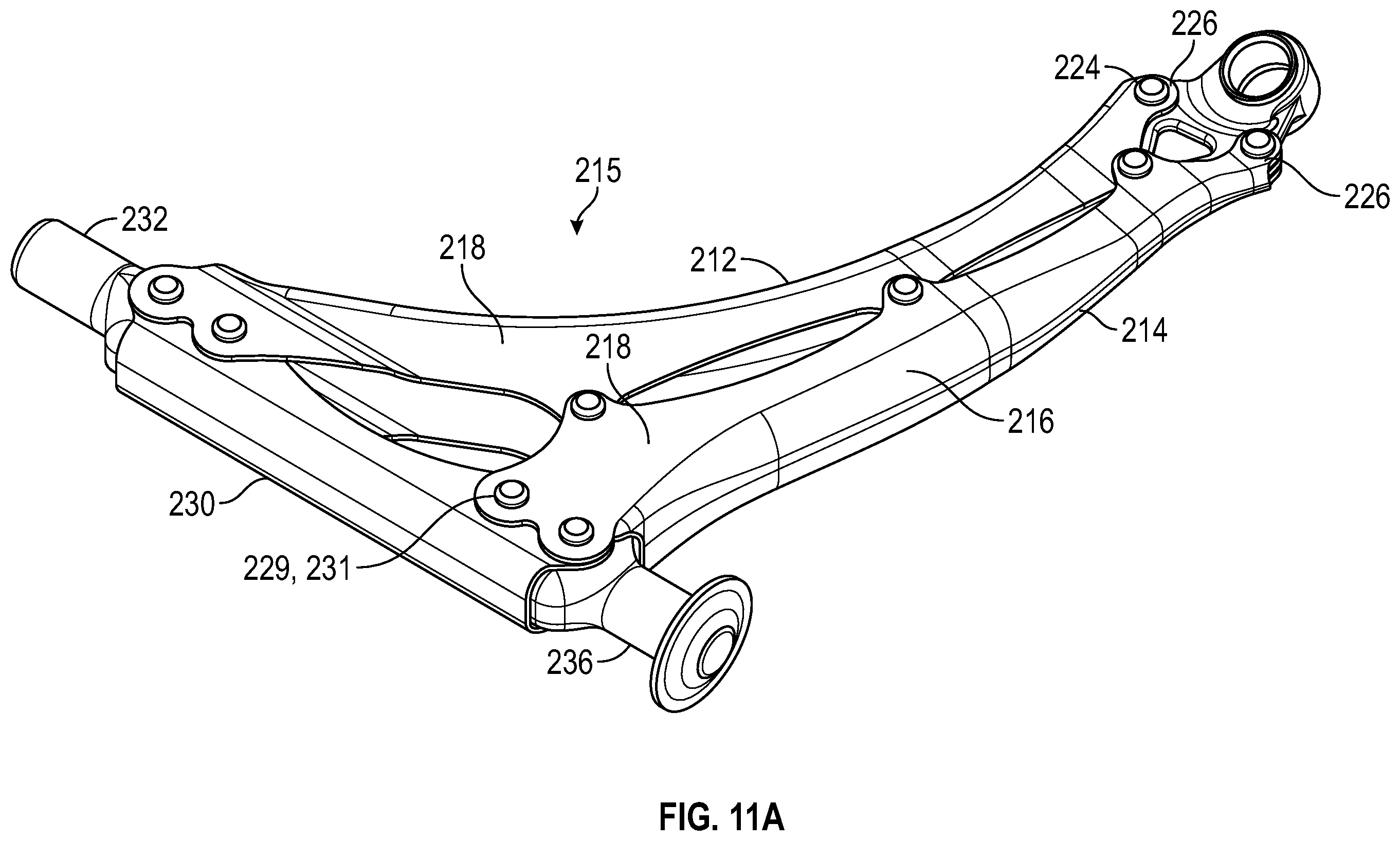 Patent US11787252 Figure 11 – Weldless vehicular suspension control arm