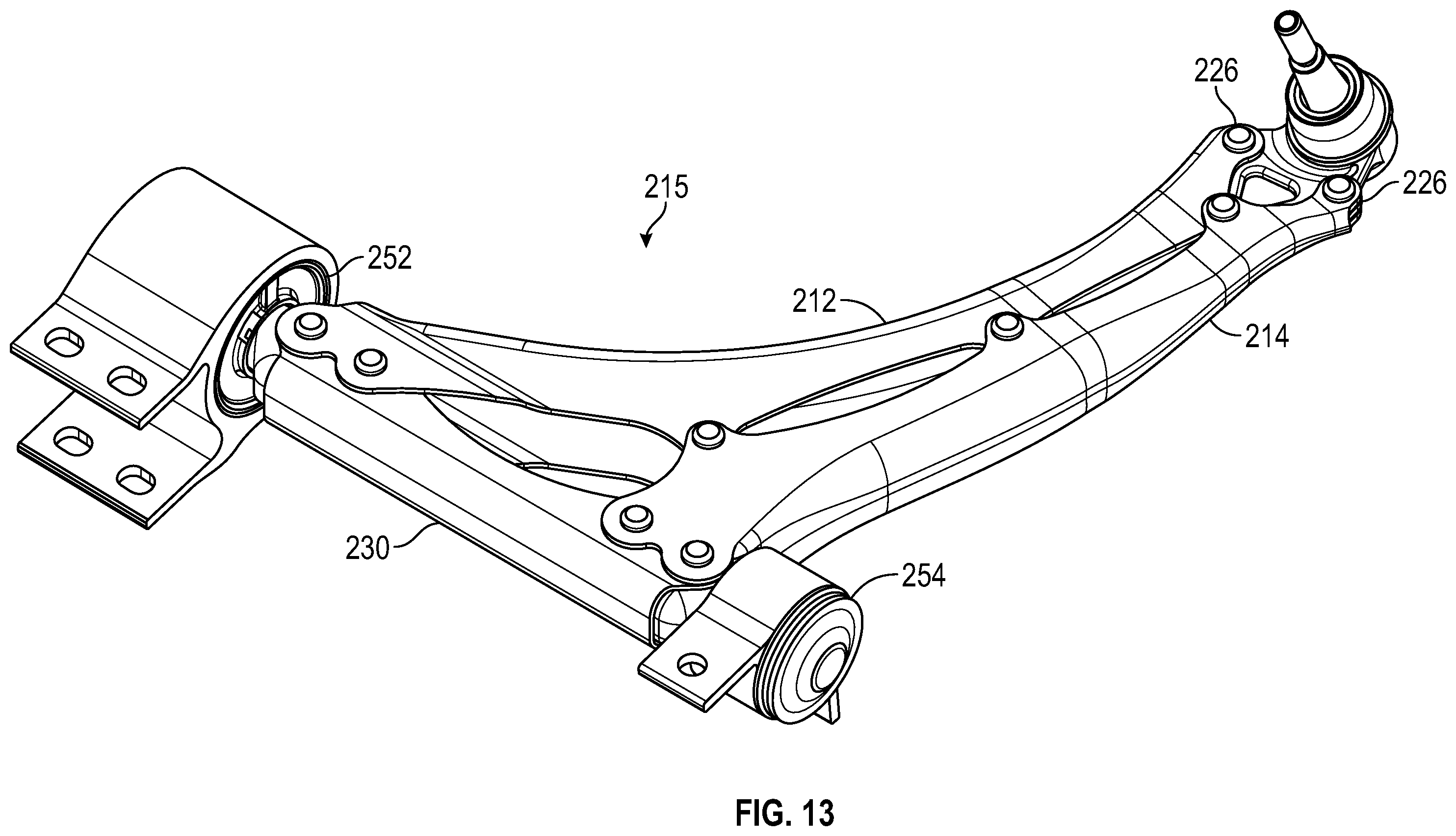 Patent US11787252 Figure 16 – Weldless vehicular suspension control arm