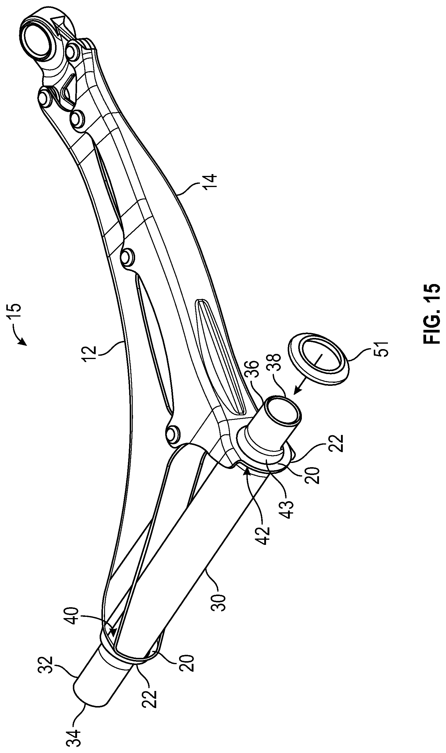 Patent US11787252 Figure 18 – Weldless vehicular suspension control arm