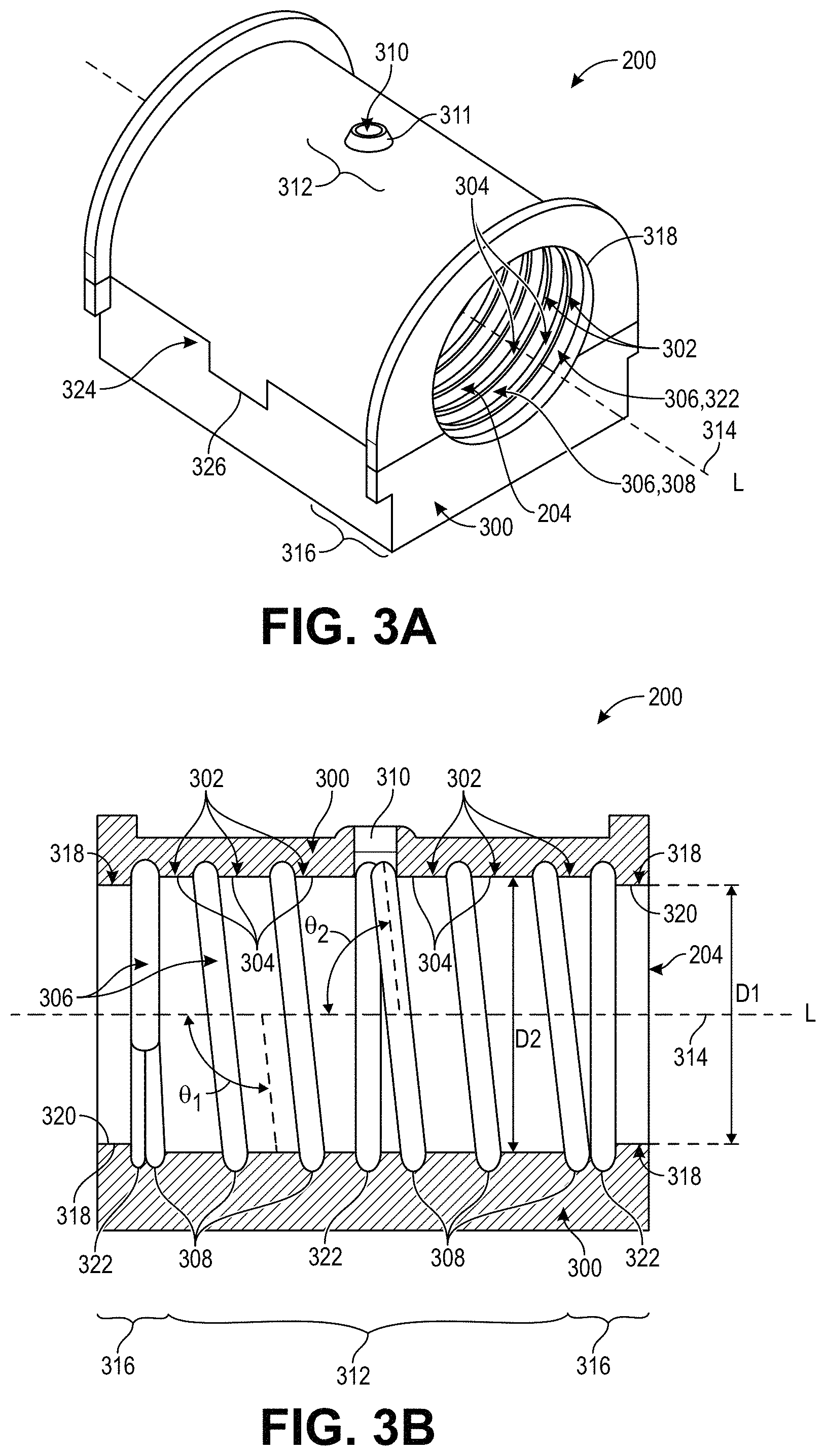 Patent US11787257 Figure 3 – Torsion bushings and related assemblies