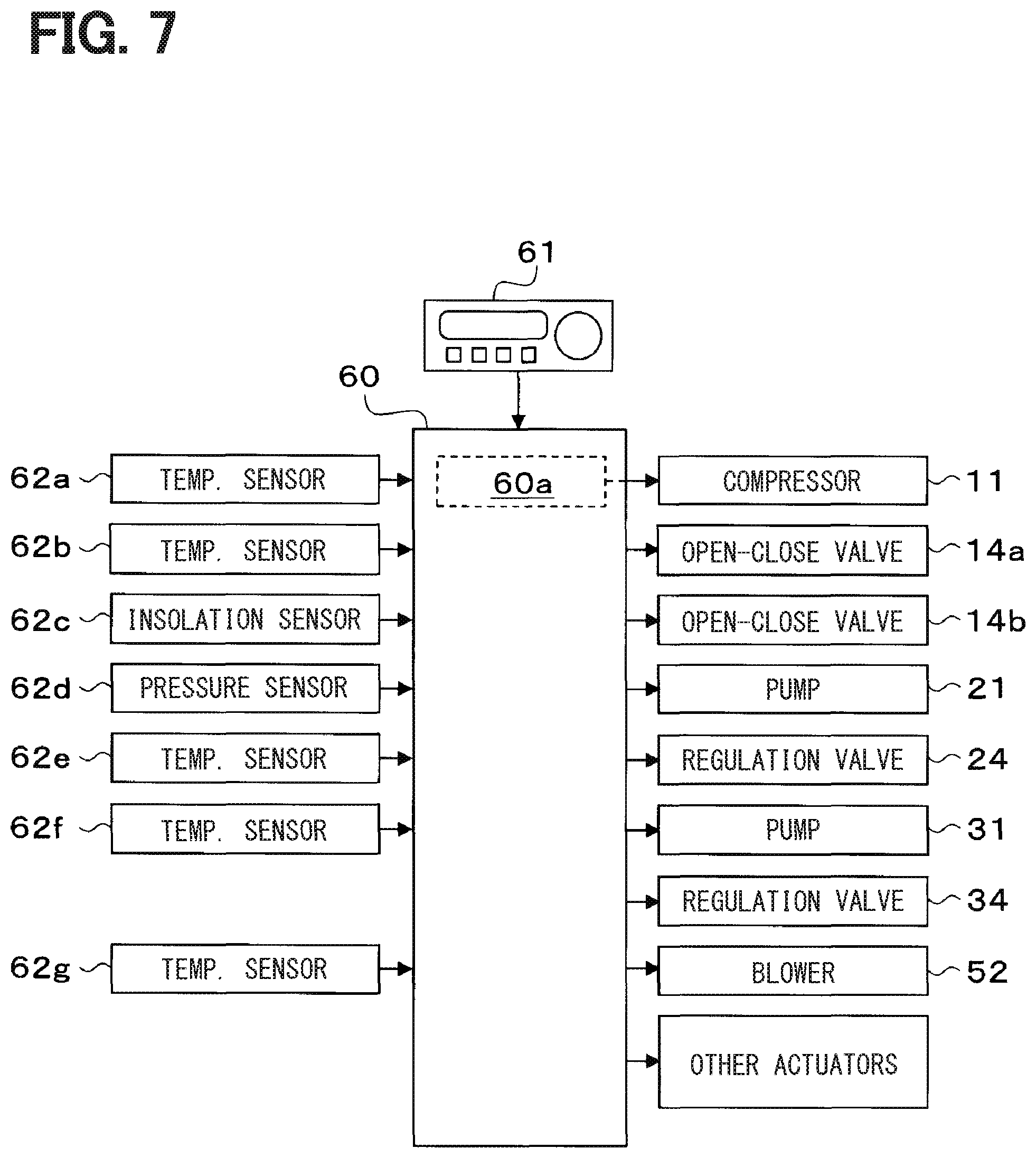Patent US11787258 Figure 7 – Refrigeration cycle device