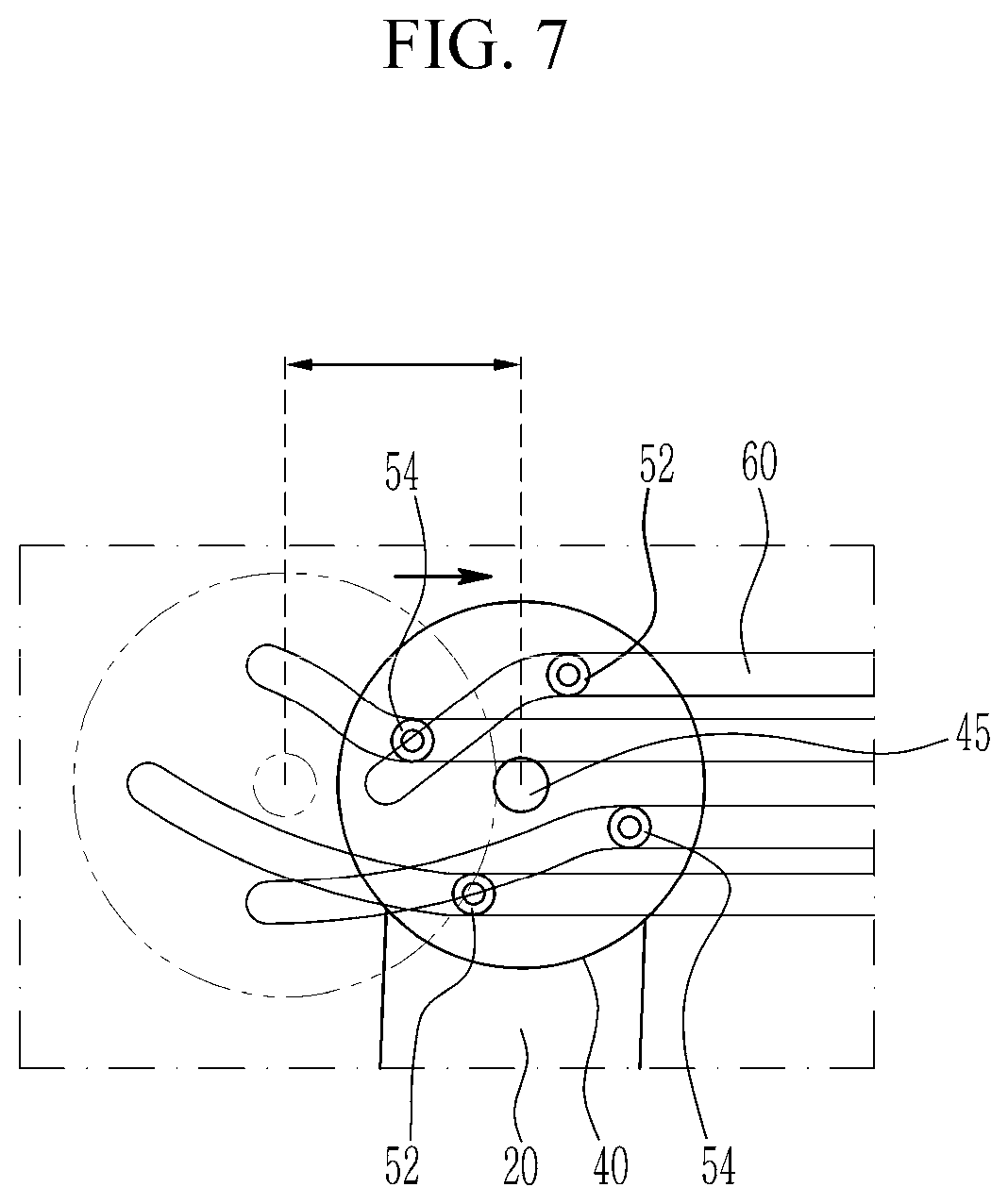 Patent US11787270 Figure 7 – Sliding door device for vehicle