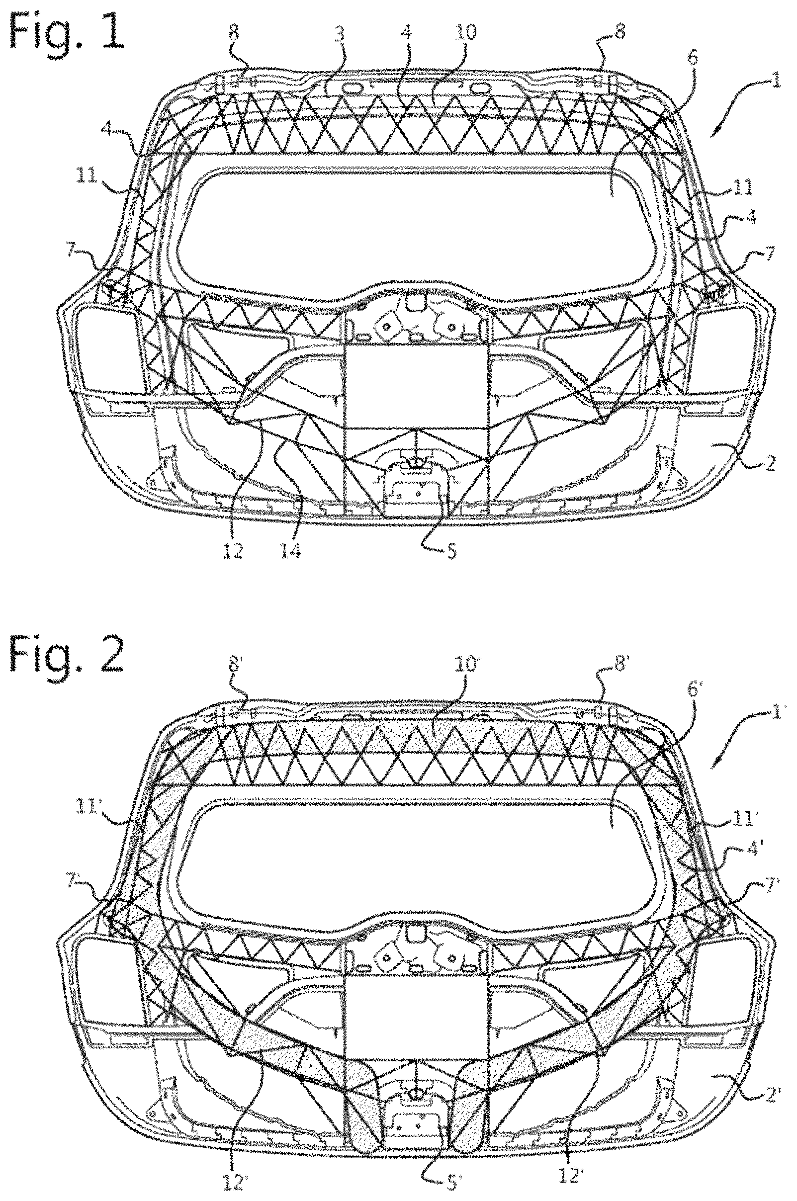 Patent US11787272 — Hybrid composite tailgate — Figure 1