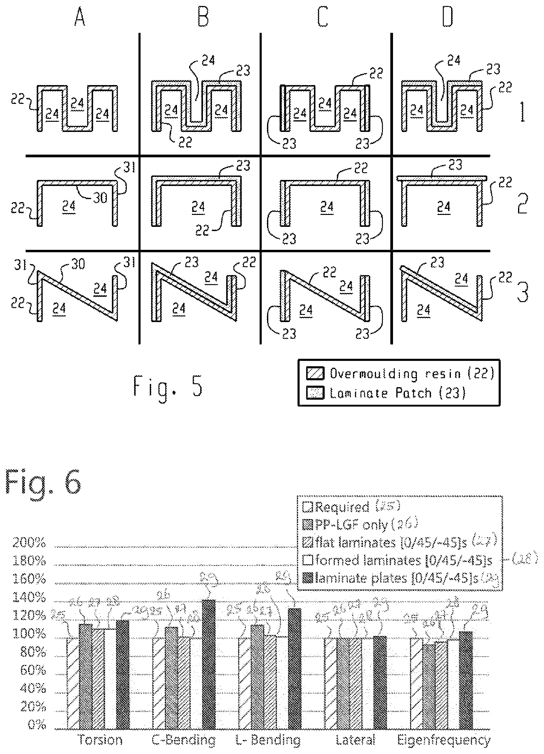 Patent US11787272 Figure 3 – Hybrid composite tailgate
