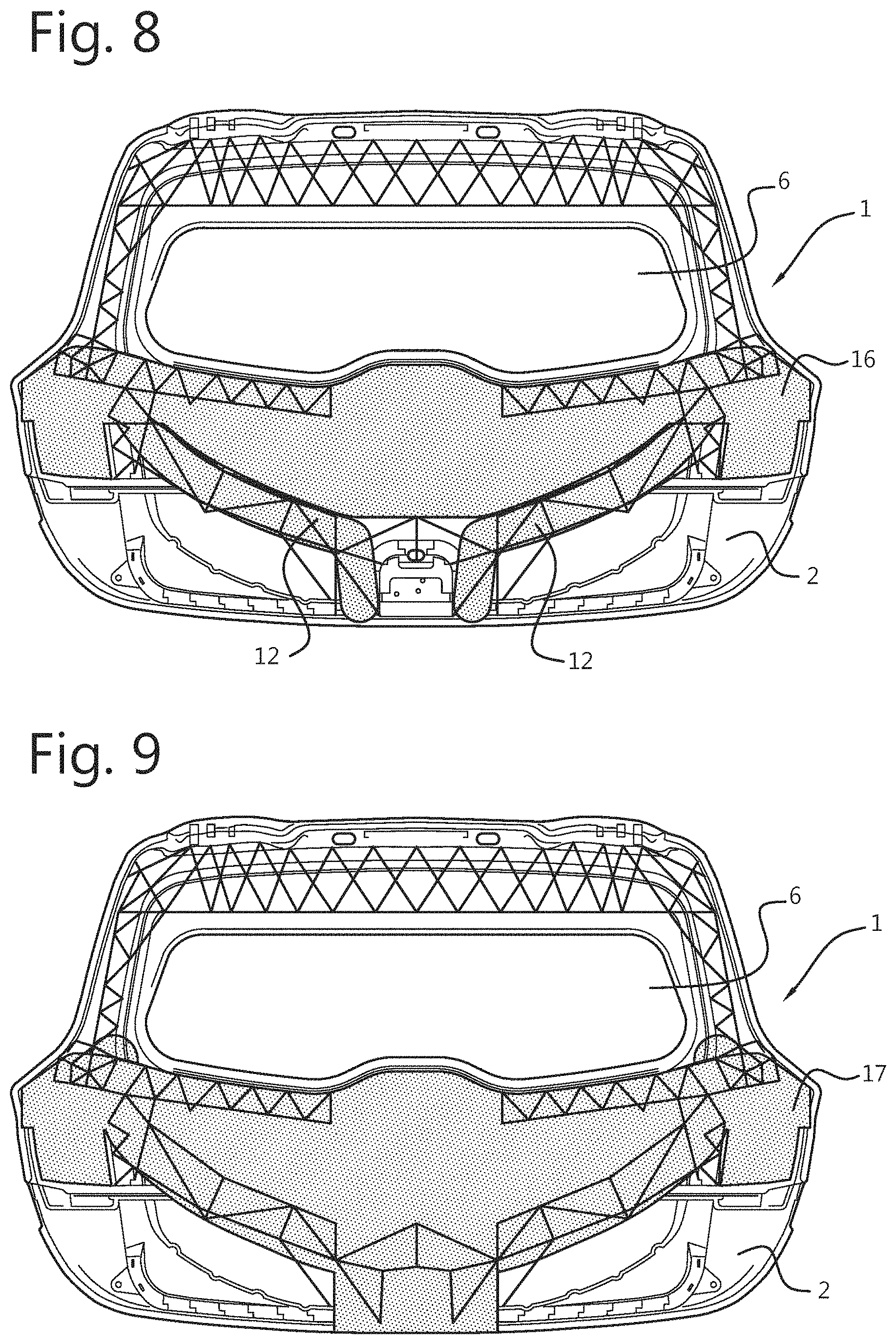 Patent US11787272 Figure 5 – Hybrid composite tailgate
