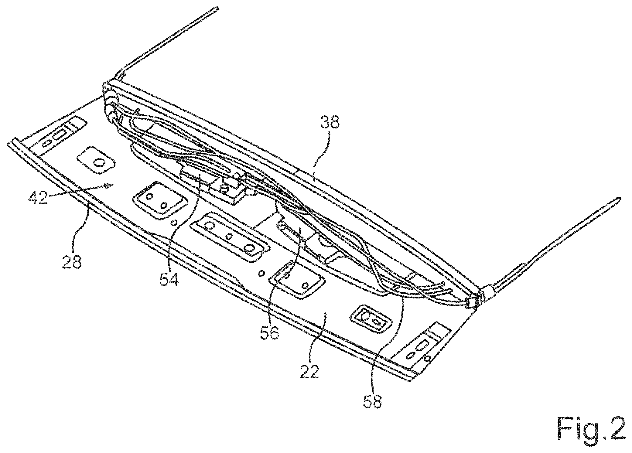Patent US11787273 Figure 2 – Roof module for a vehicle roof of a passenger vehicle