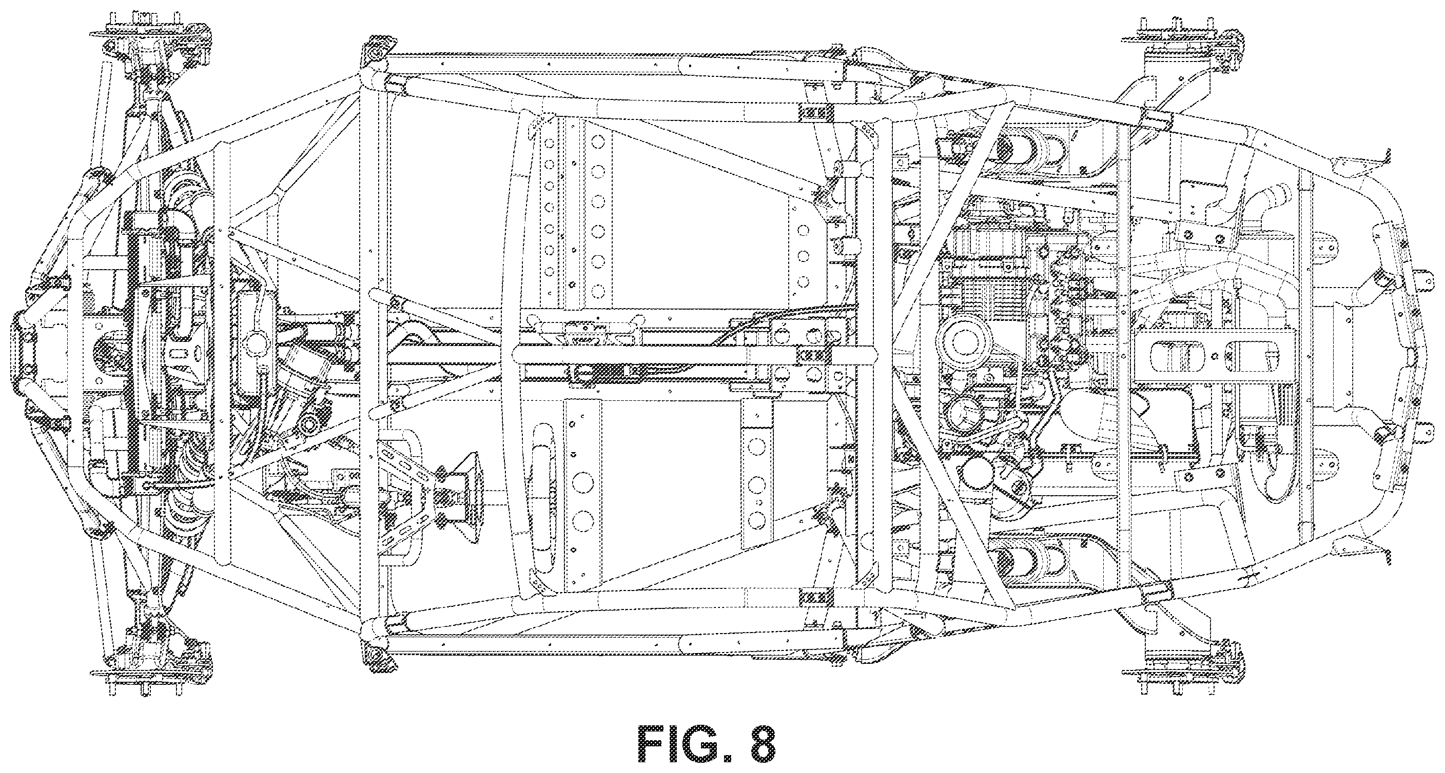 Patent US11787279 Figure 8 – Off-road recreational vehicle