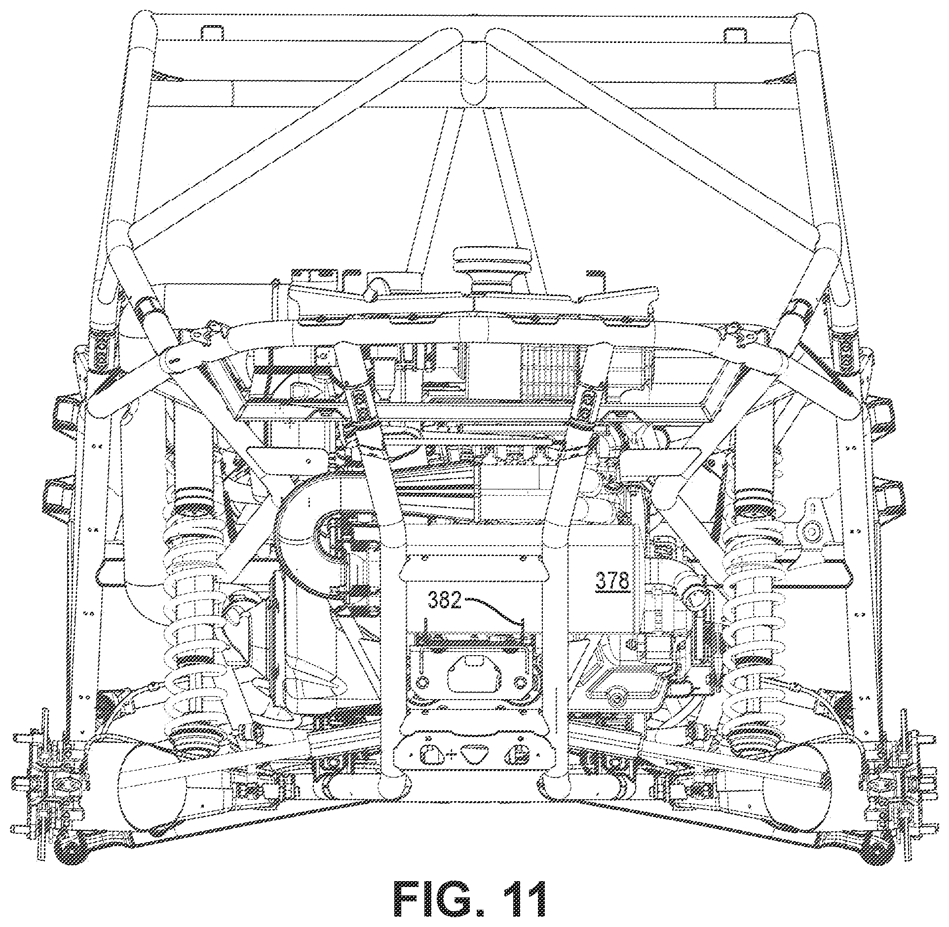 Patent US11787279 Figure 11 – Off-road recreational vehicle