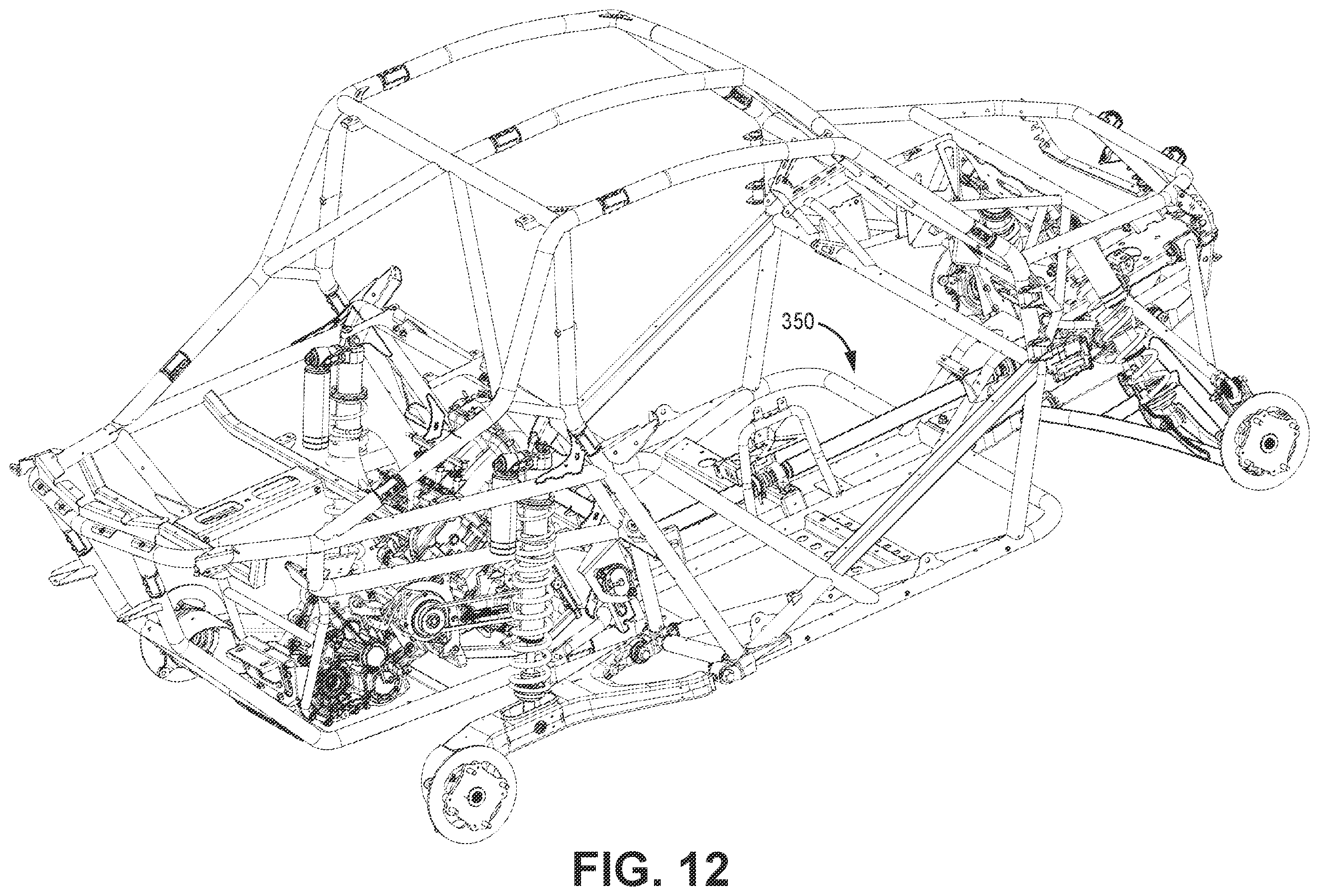 Patent US11787279 Figure 12 – Off-road recreational vehicle