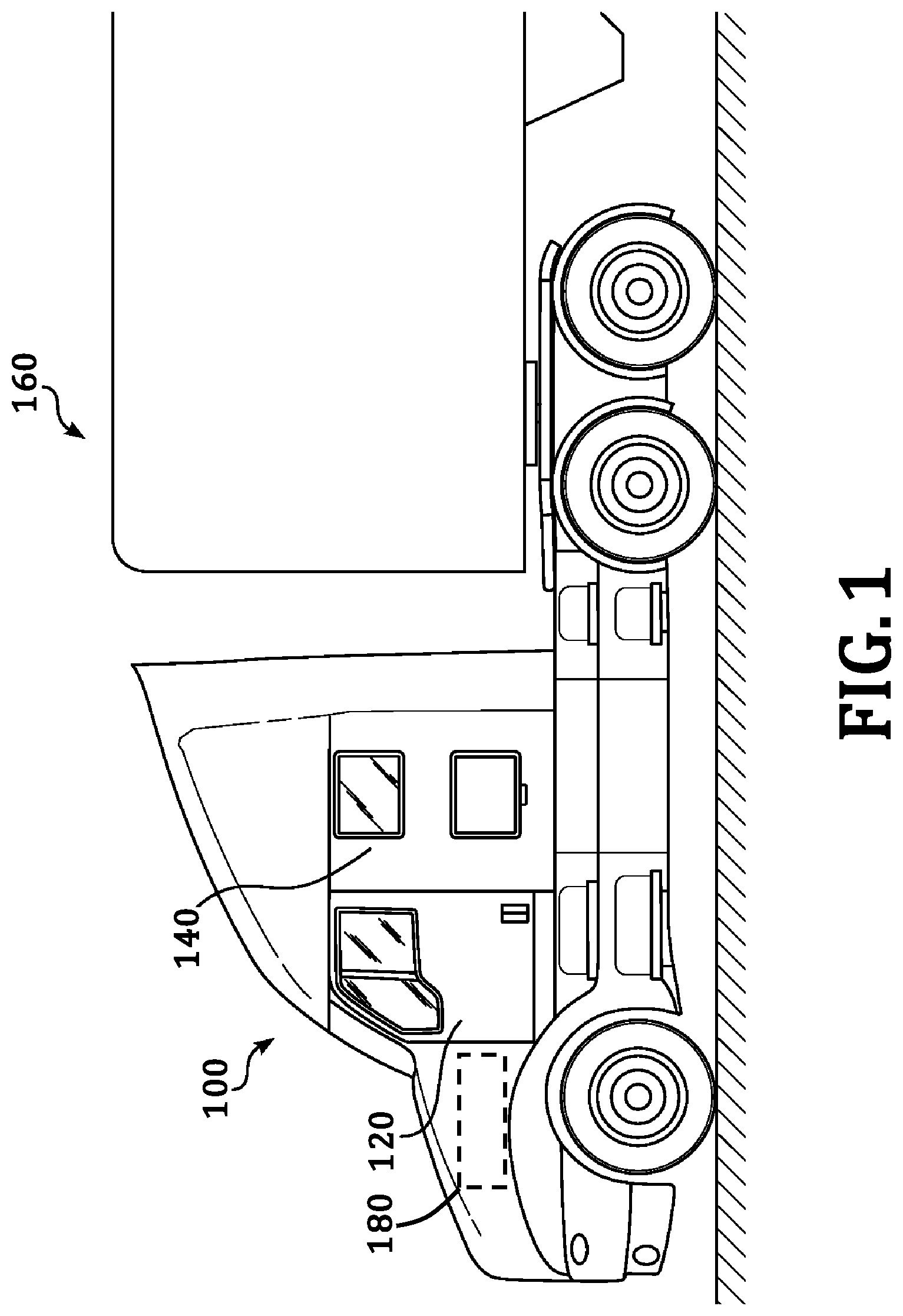 Patent US11787280 Figure 1 – Systems and methods for reducing efficiency losses associated with powering vehicle accessories