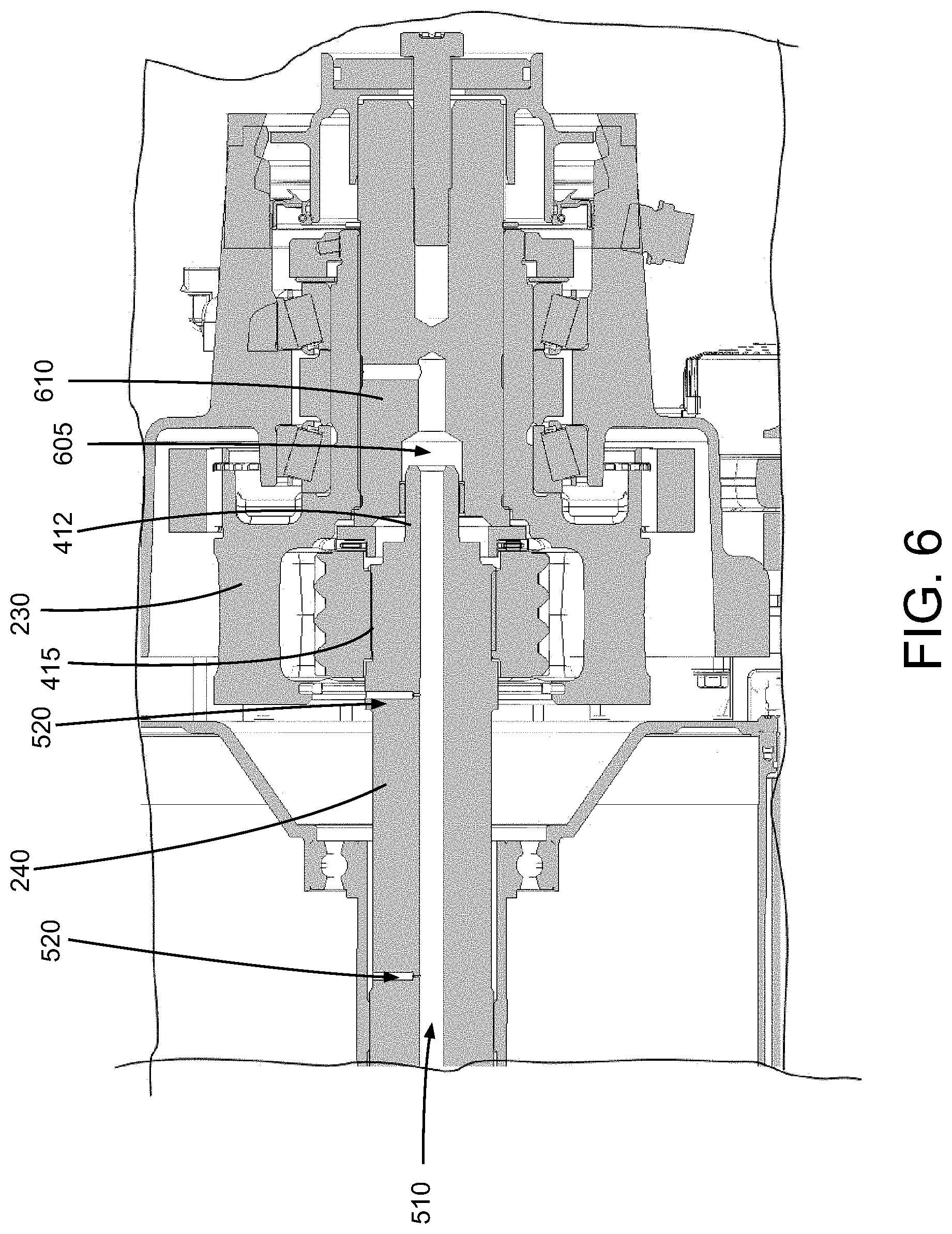 Patent US11787281 Figure 6 – Component alignment for a multiple motor mixed-speed continuous power transmission