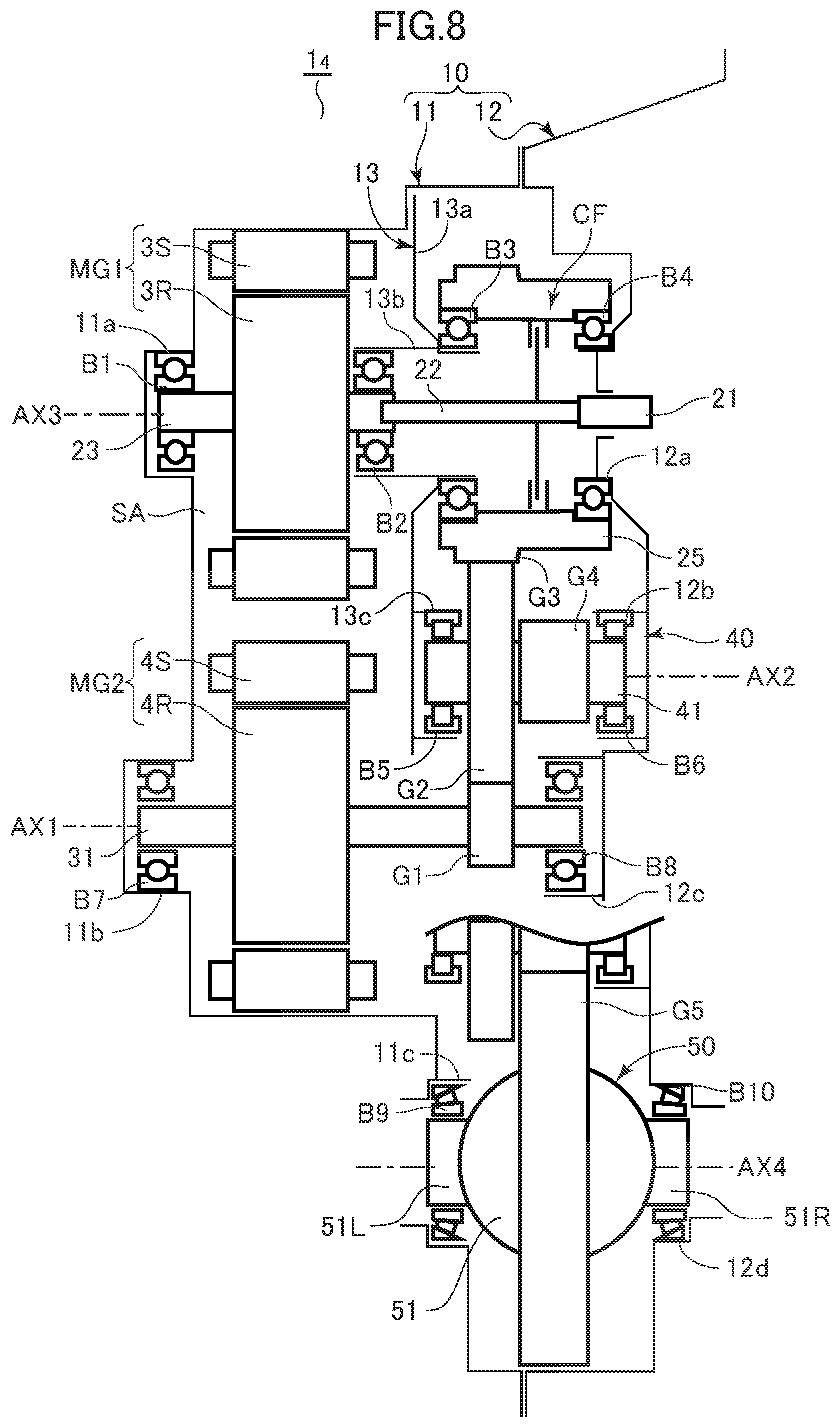 Patent US11787283 Figure 8 – Vehicle drive apparatus and vehicle drive apparatus manufacturing method