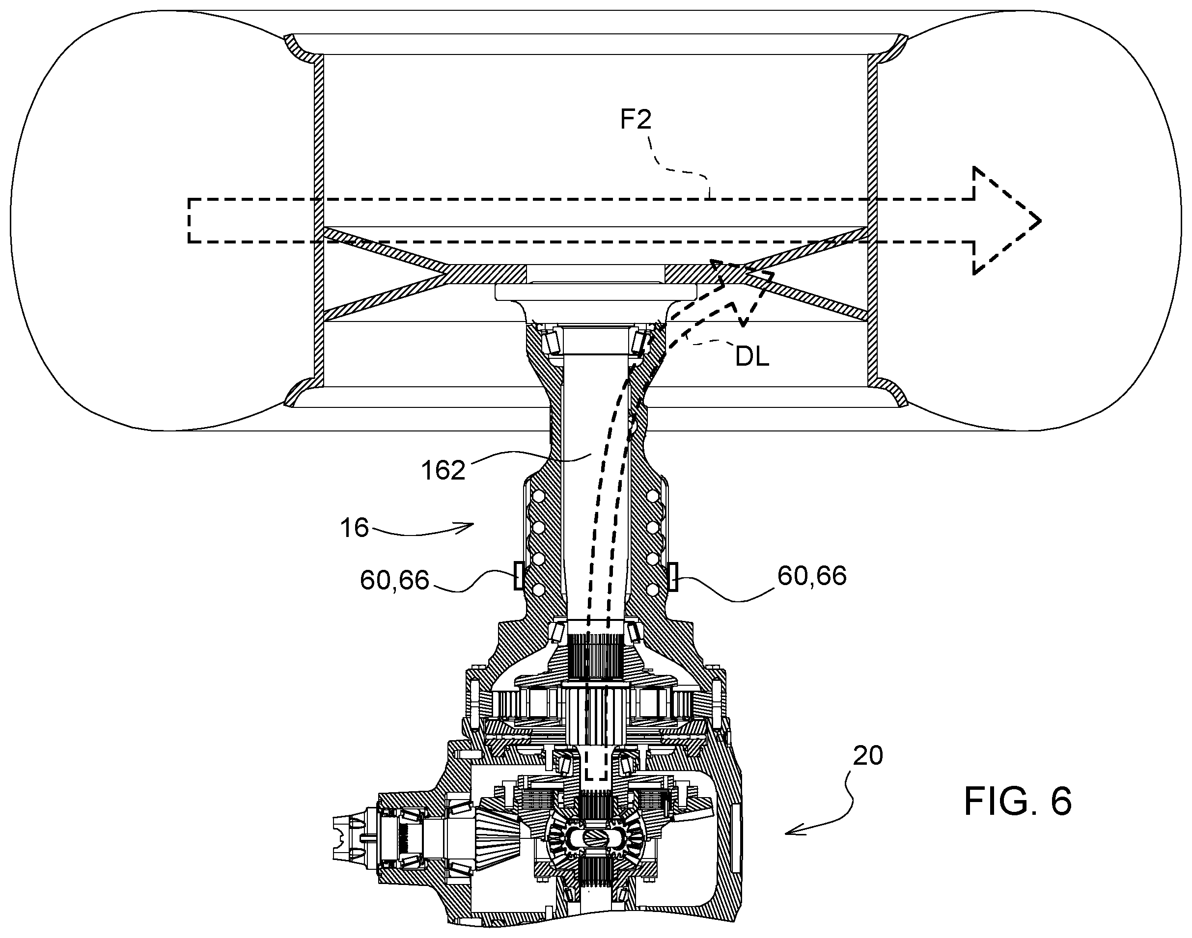 Patent US11787286 Figure 6 – Axle assembly with torque sensor
