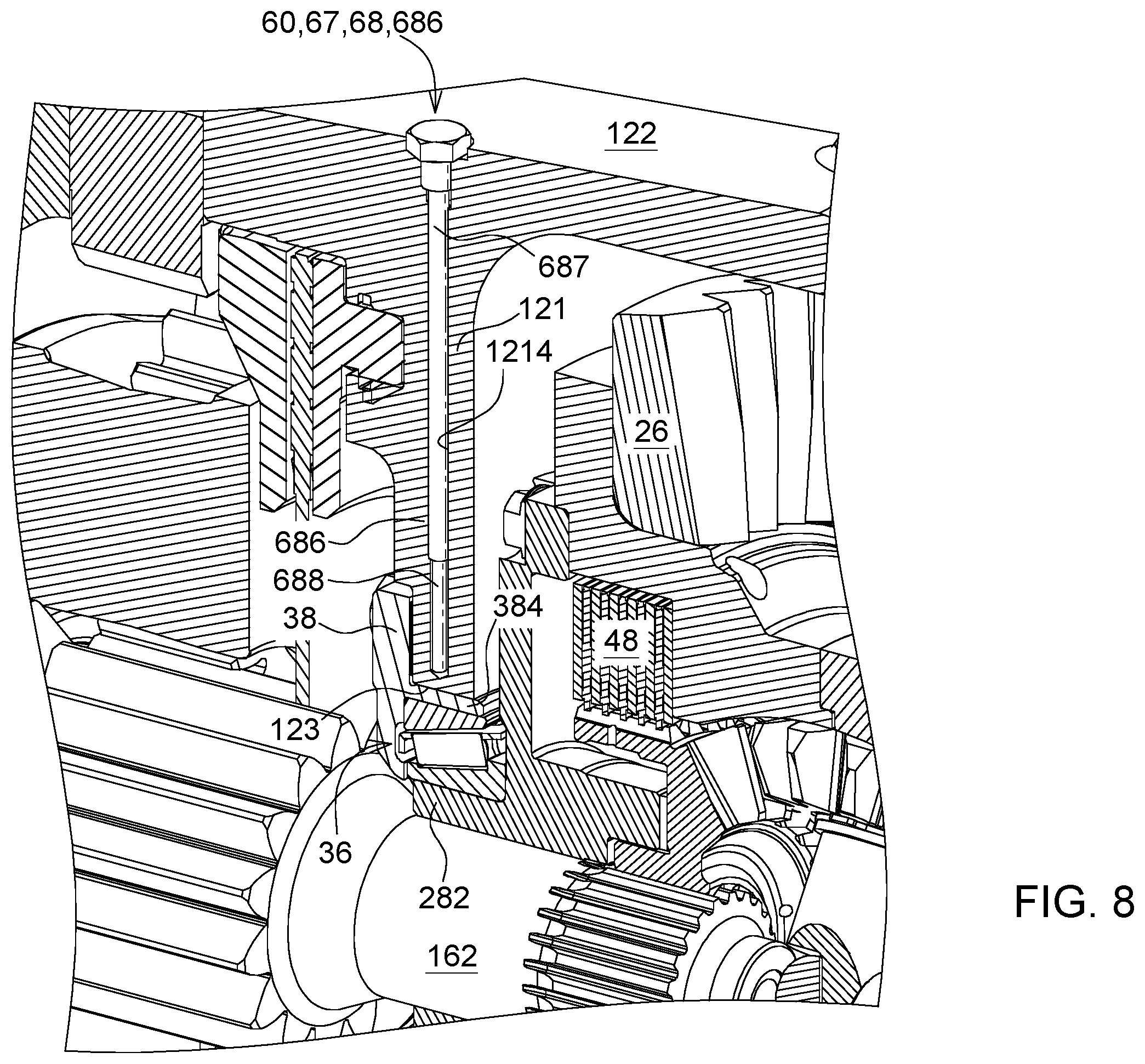 Patent US11787286 Figure 9 – Axle assembly with torque sensor