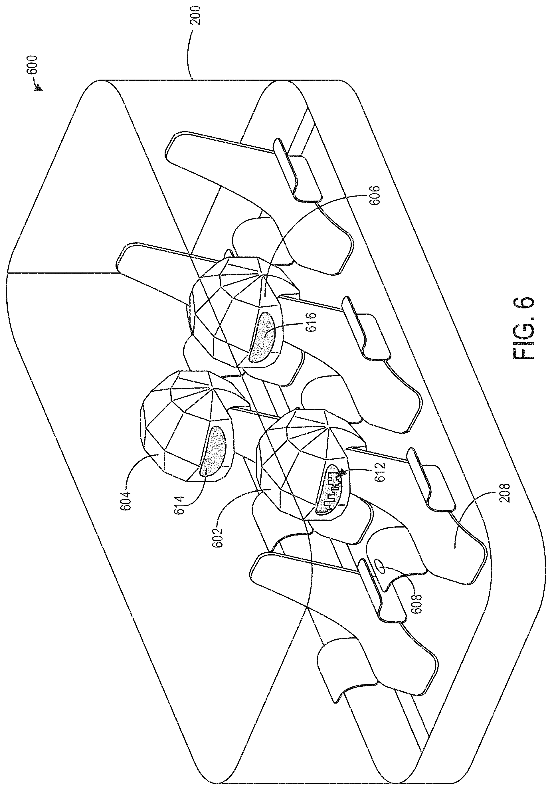 Patent US11787288 Figure 6 – Systems and methods for user interfaces in a vehicular environment