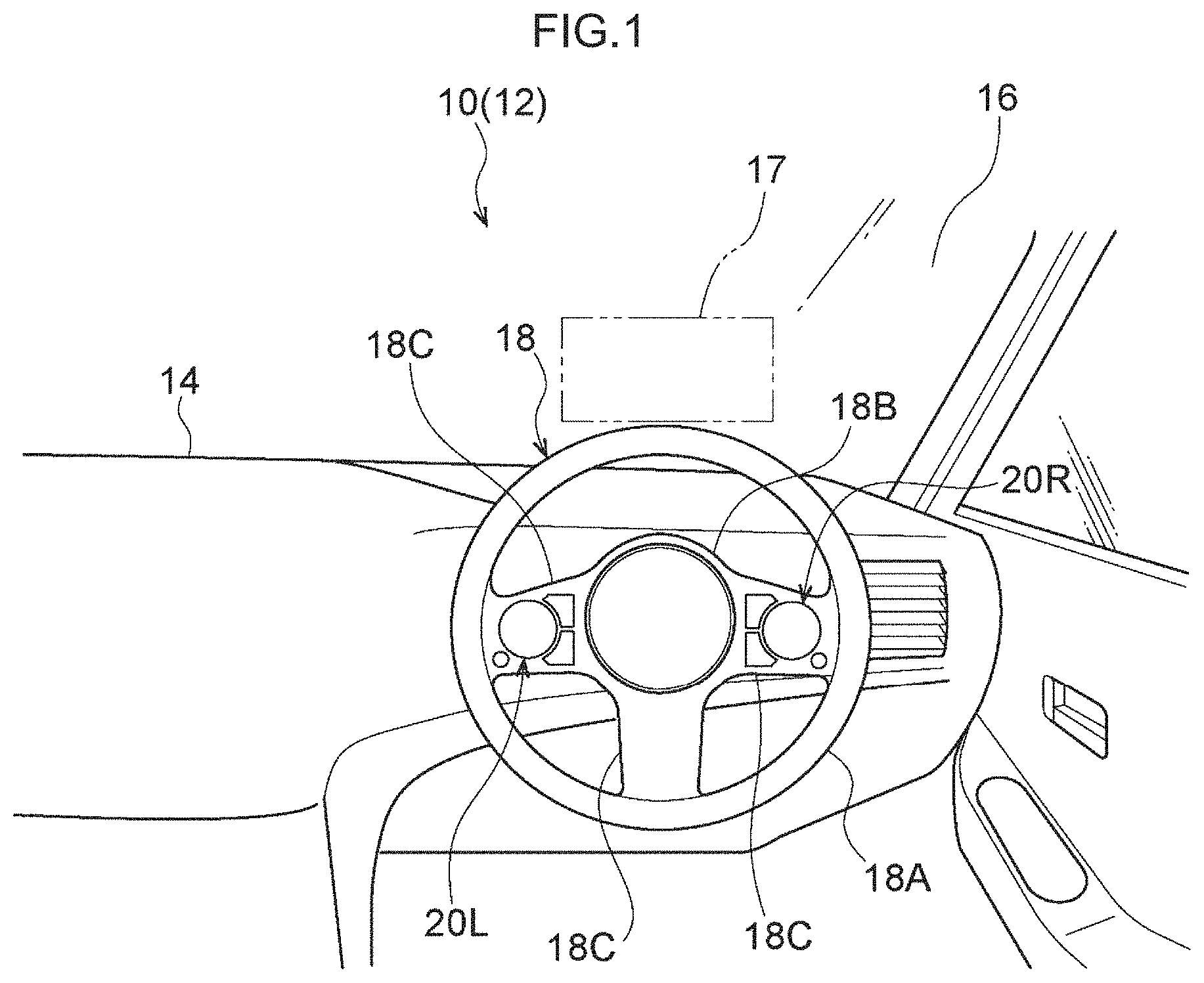 Patent US11787289 Figure 1 – Vehicle input device, vehicle input method, and non-transitory storage medium stored with vehicle input program