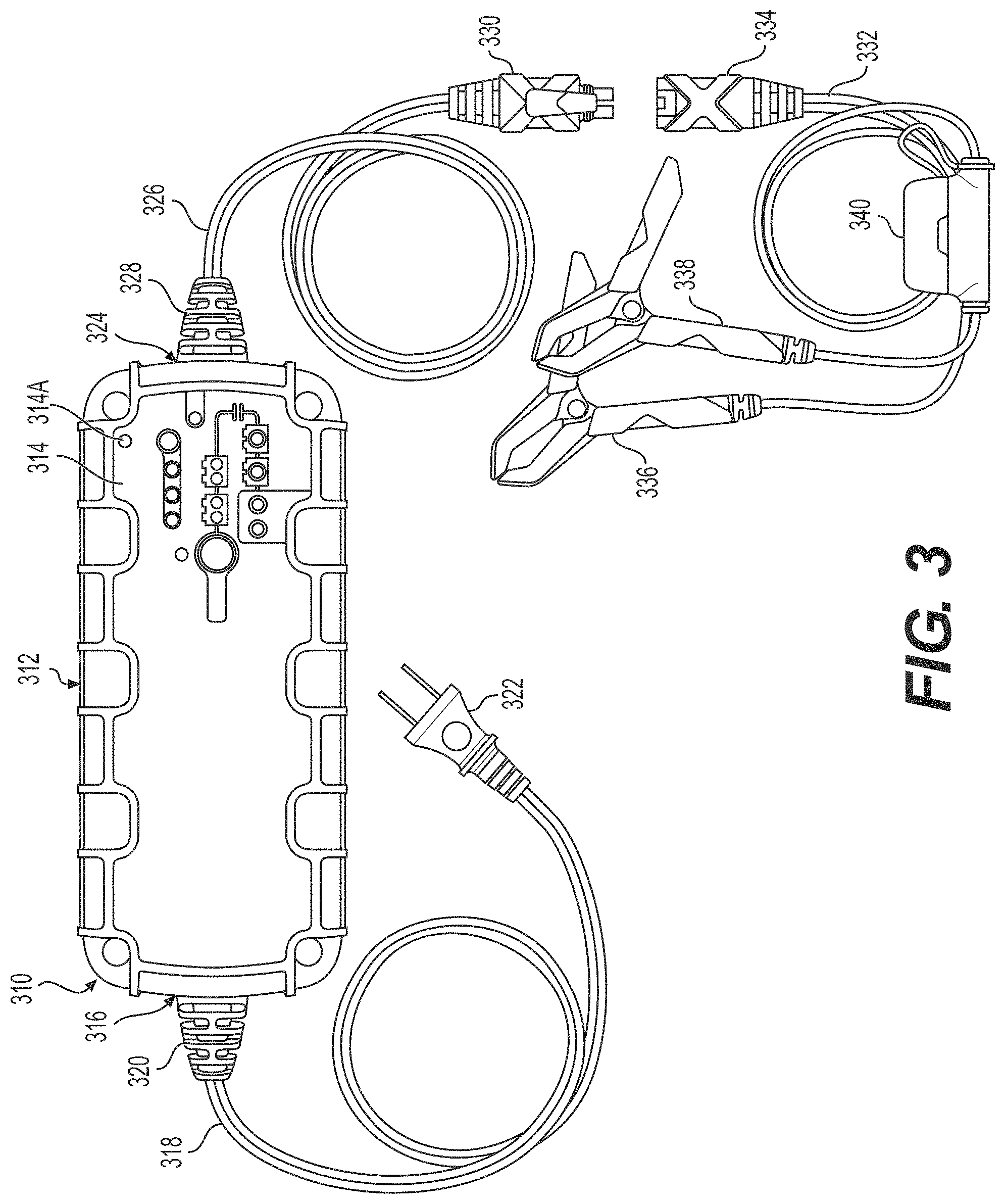 Patent US11787297 Figure 3 – Battery charging device for charging a deeply discharged battery, and battery charging system and method