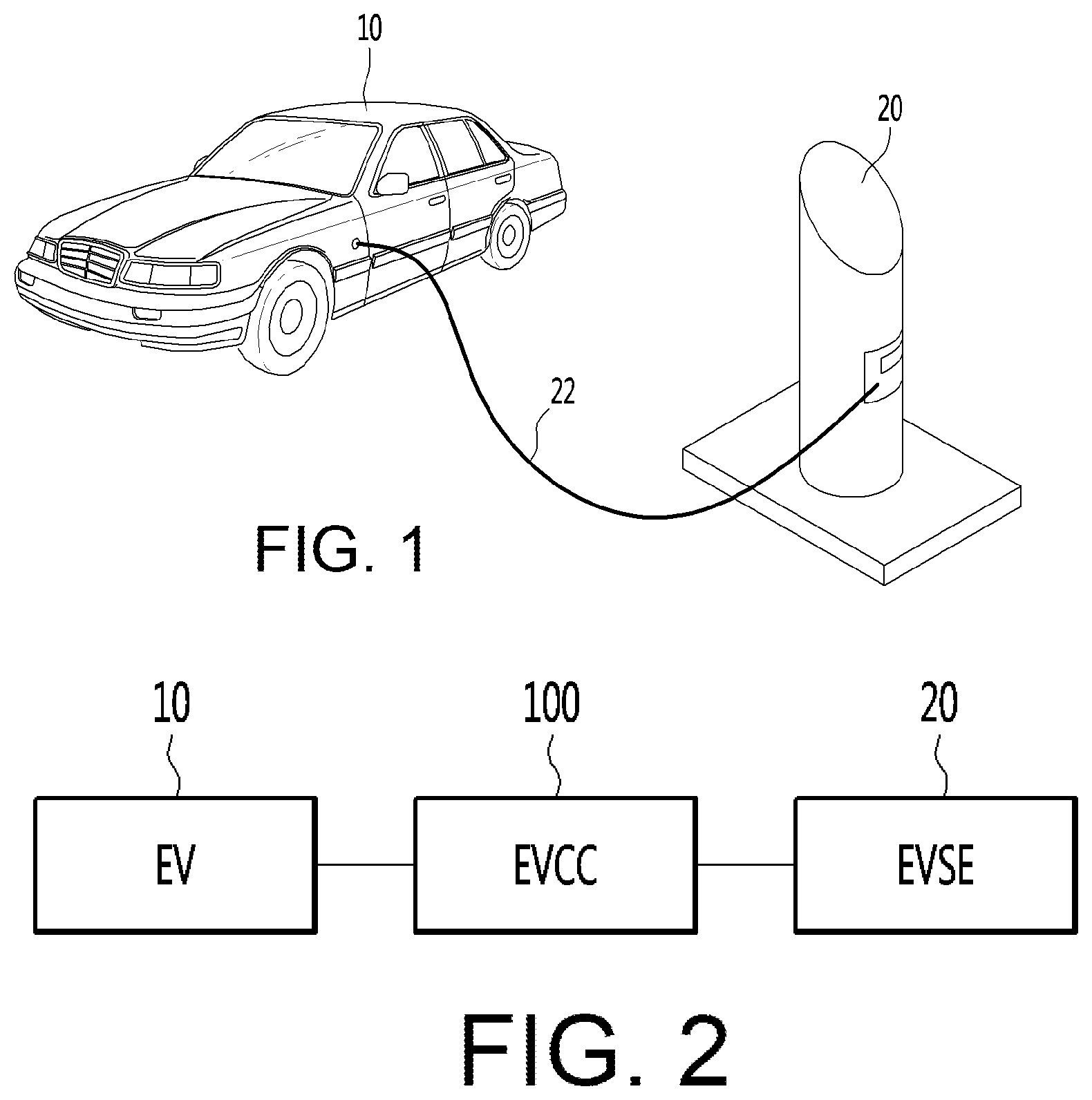 Patent US11787301 Figure 1 – Charging control device for electric vehicle