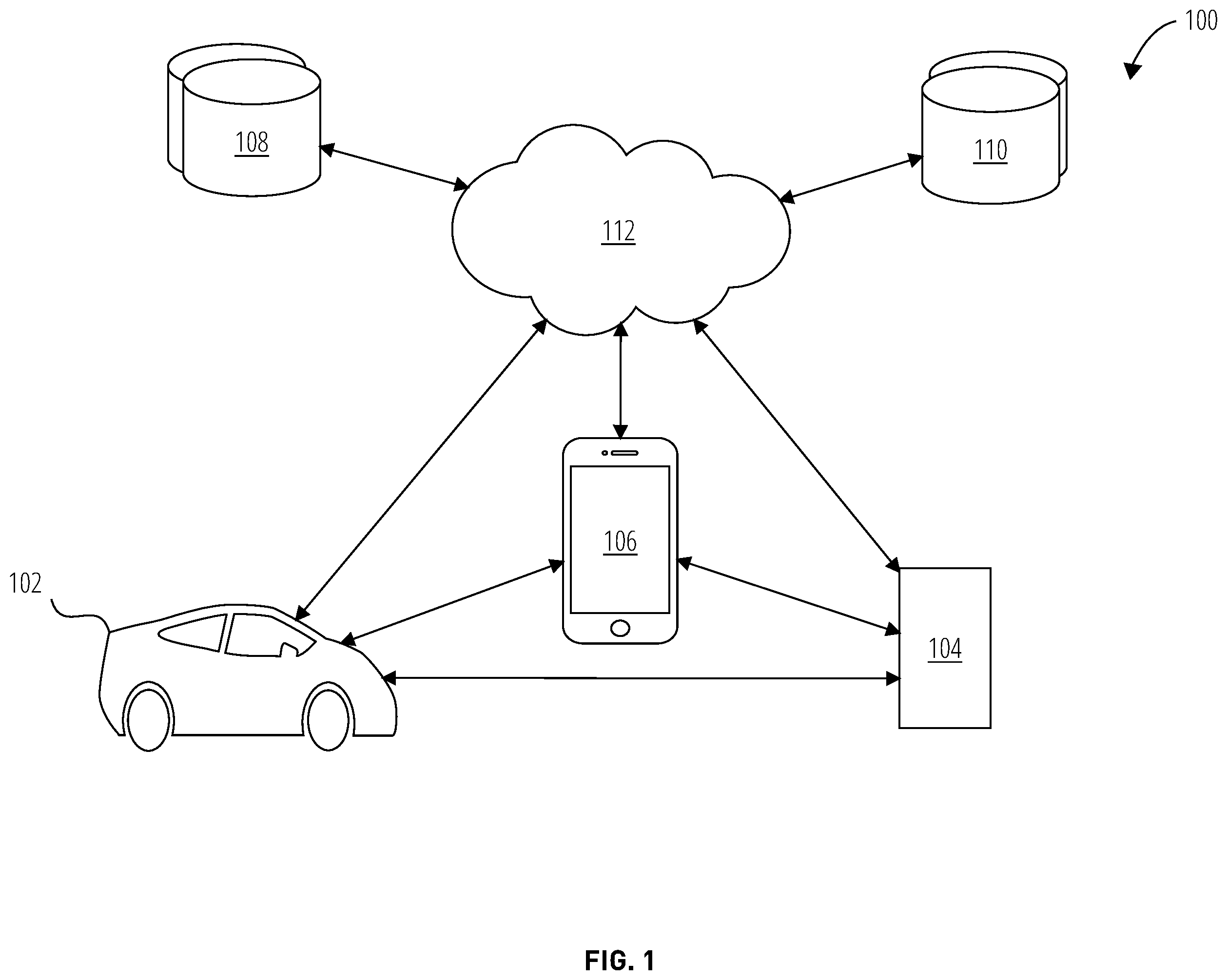 Patent US11787305 Figure 1 – Estimating vehicle state of charge using Bluetooth identification