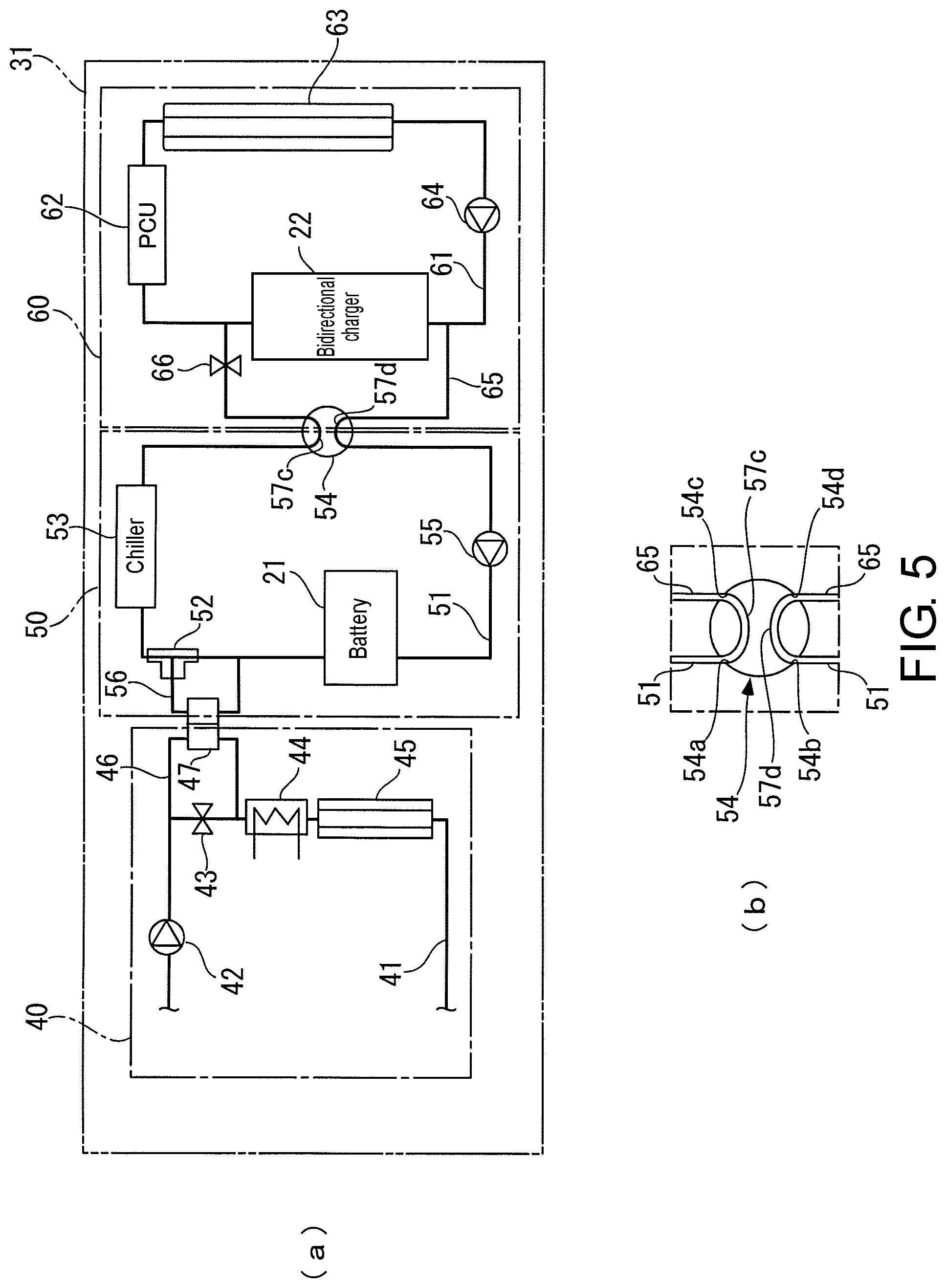 Patent US11787308 Figure 4 – Battery temperature control device of electric vehicle