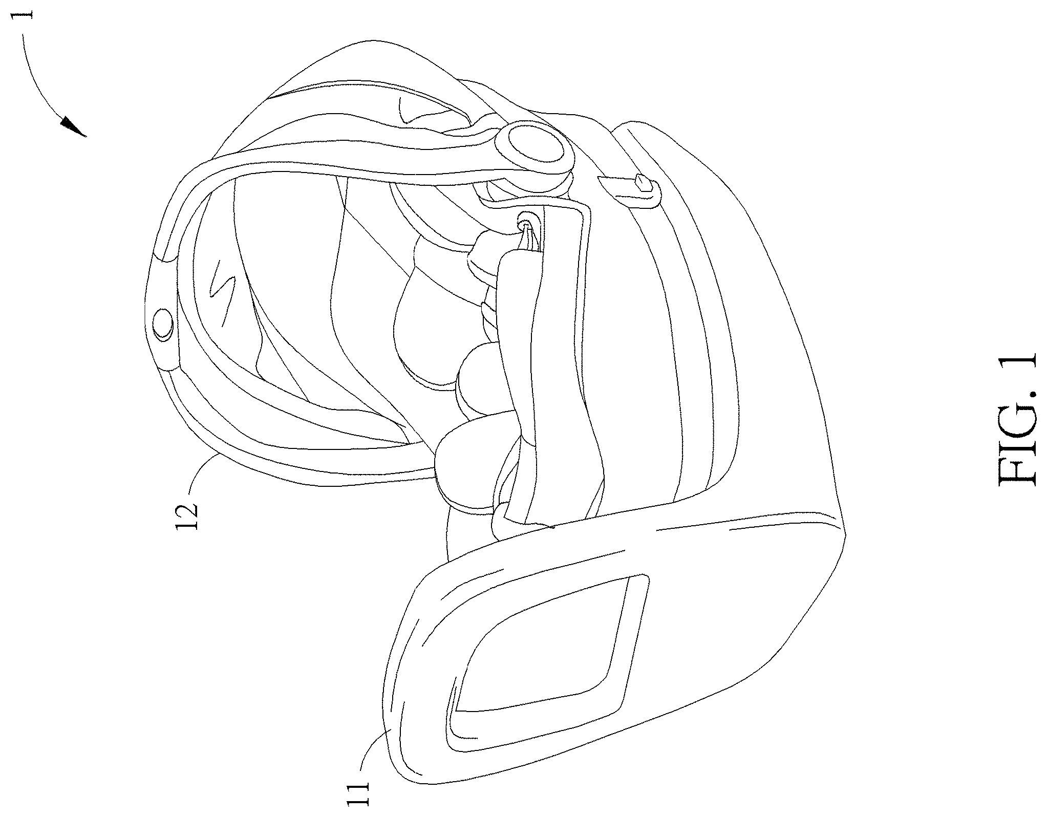 Patent US11787315 Figure 1 – Child restraint base and child restraint system