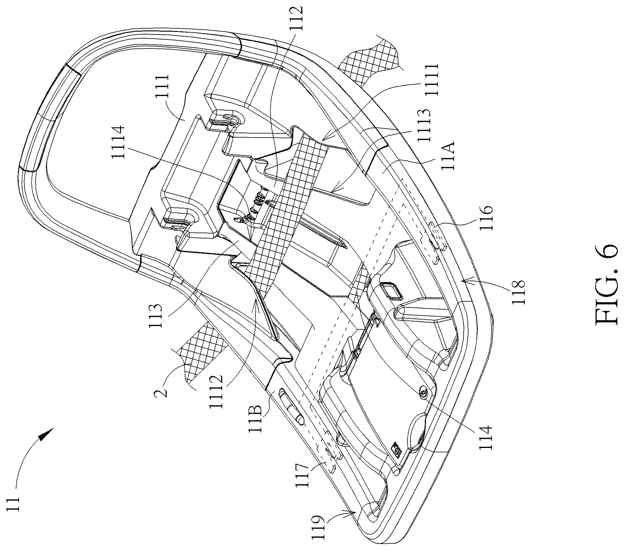 Patent US11787315 Figure 6 – Child restraint base and child restraint system