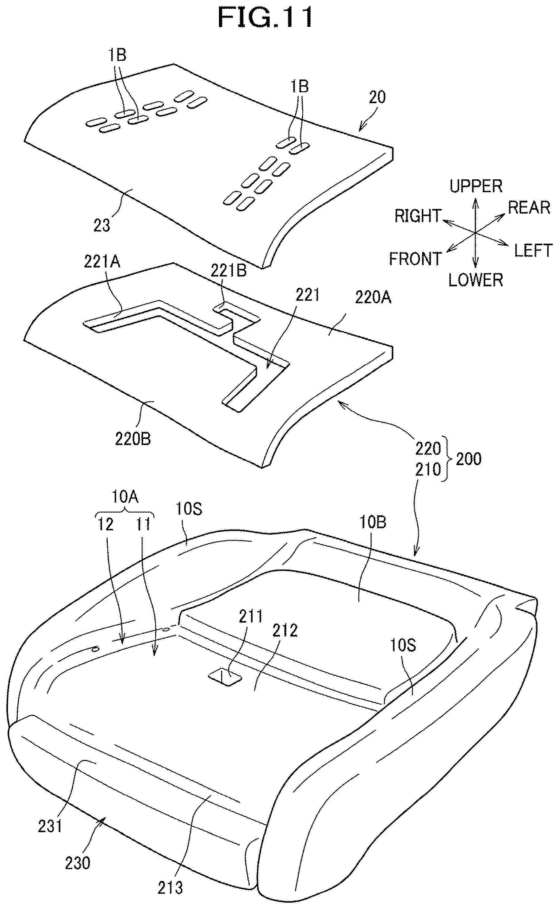 Patent US11787317 Figure 11 – Seat with air vent