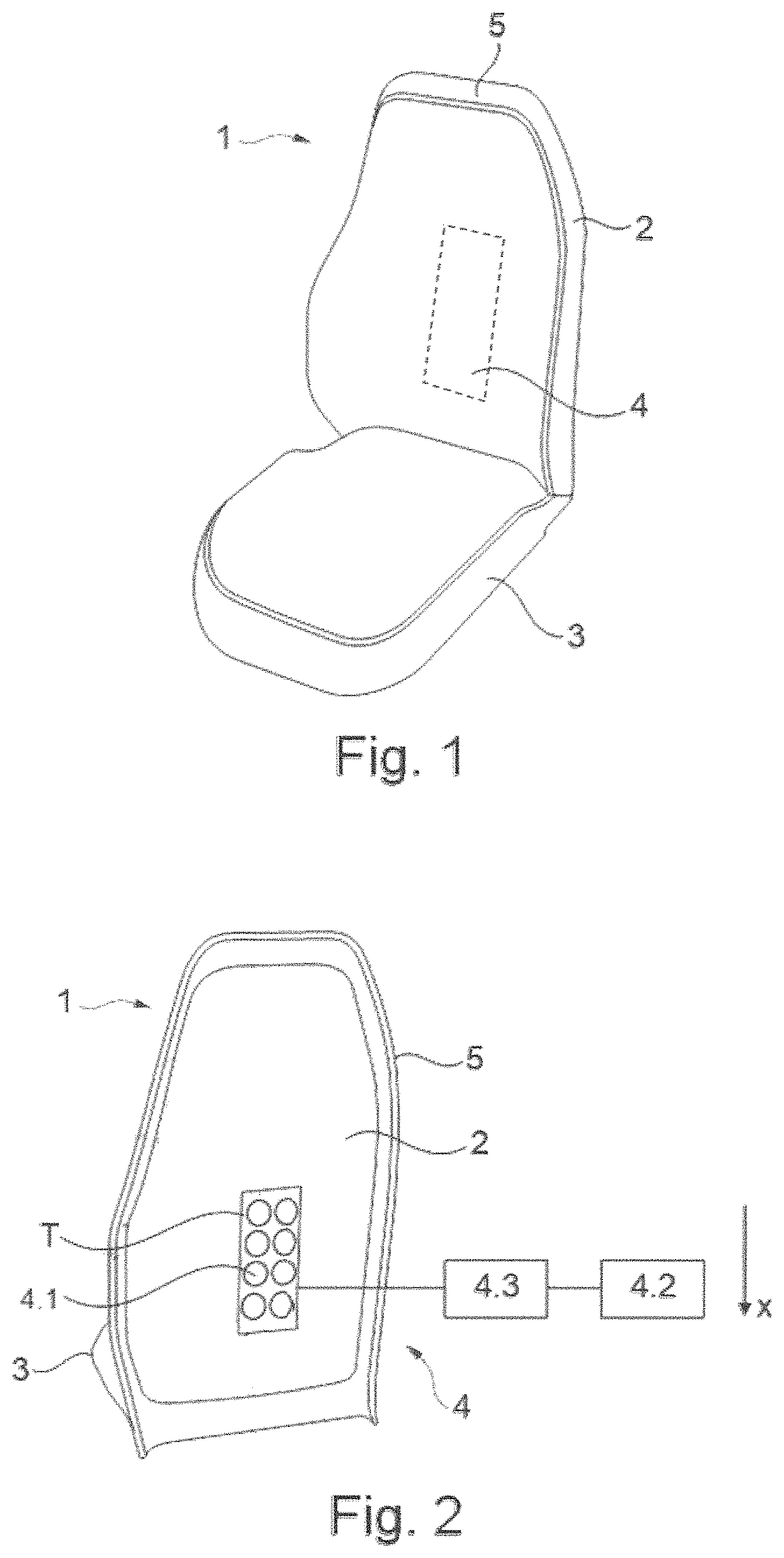 Patent US11787319 Figure 1 – Apparatus for a seat, more particularly a vehicle seat, for mobilizing at least one region of a spinal column of a seat occupant, method for sequentially driving an apparatus and seat, more particularly vehicle seat