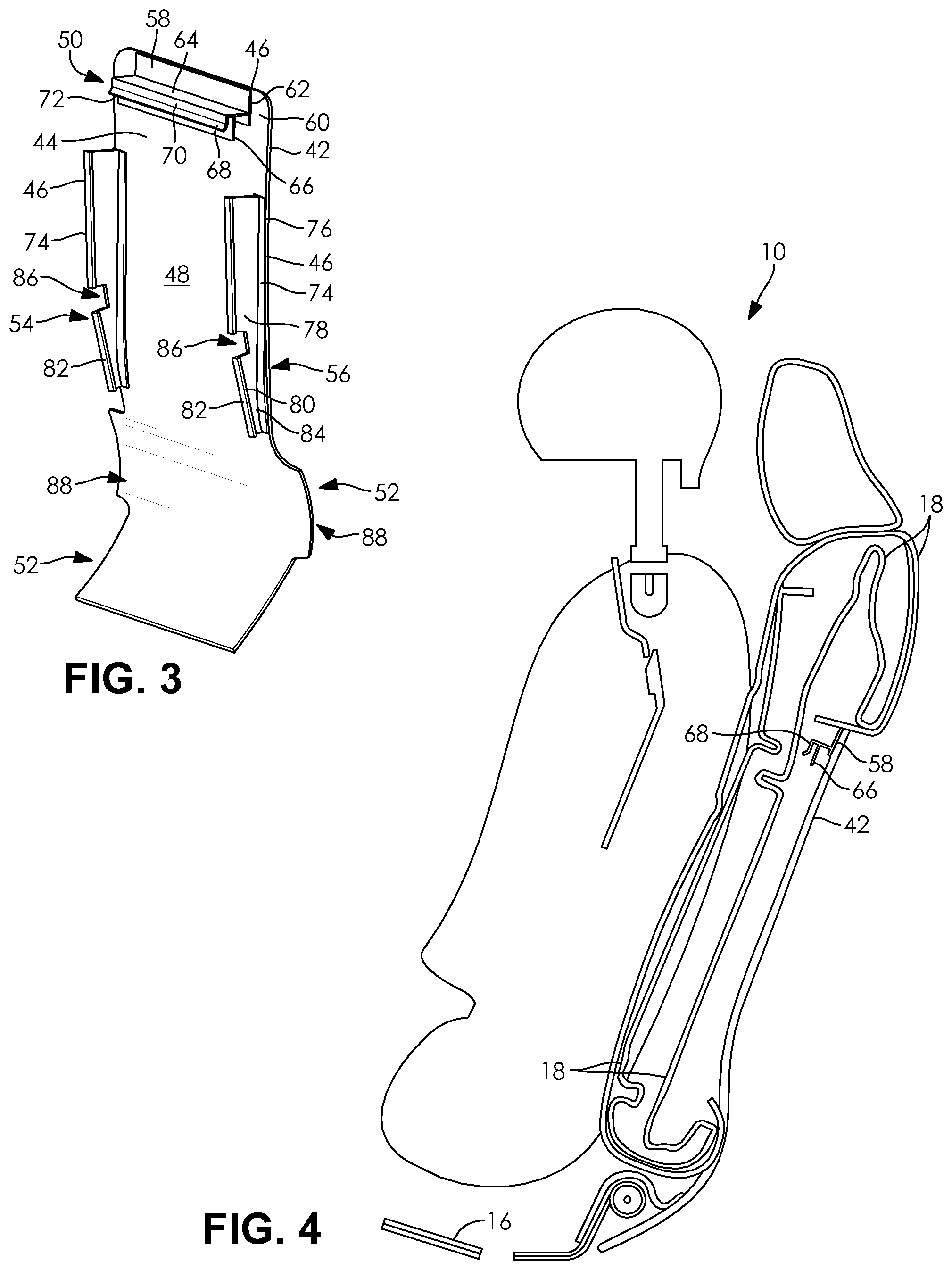 Patent US11787320 Figure 2 – Seat back panel