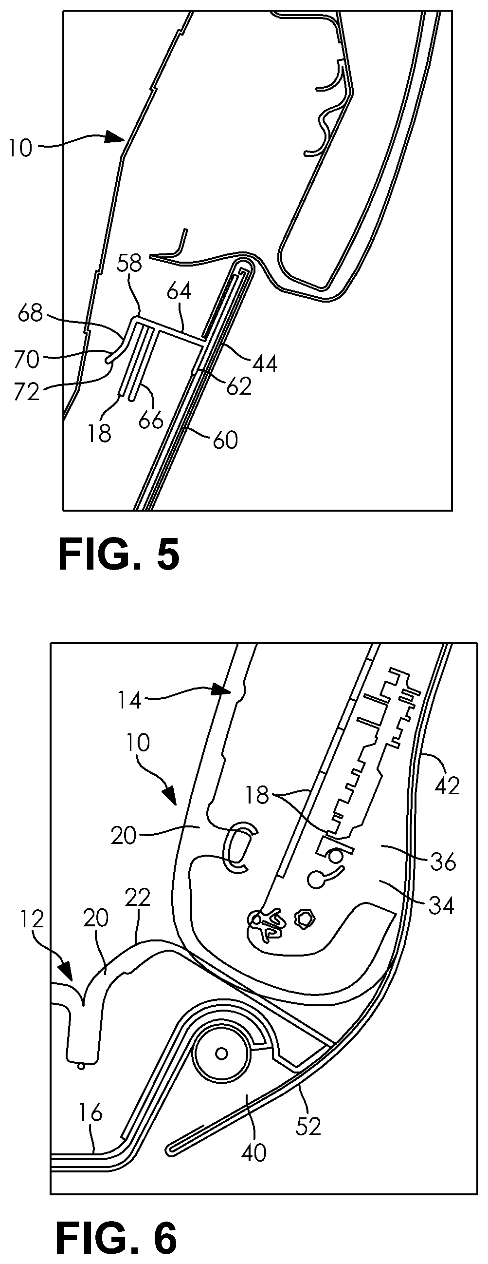 Patent US11787320 Figure 3 – Seat back panel