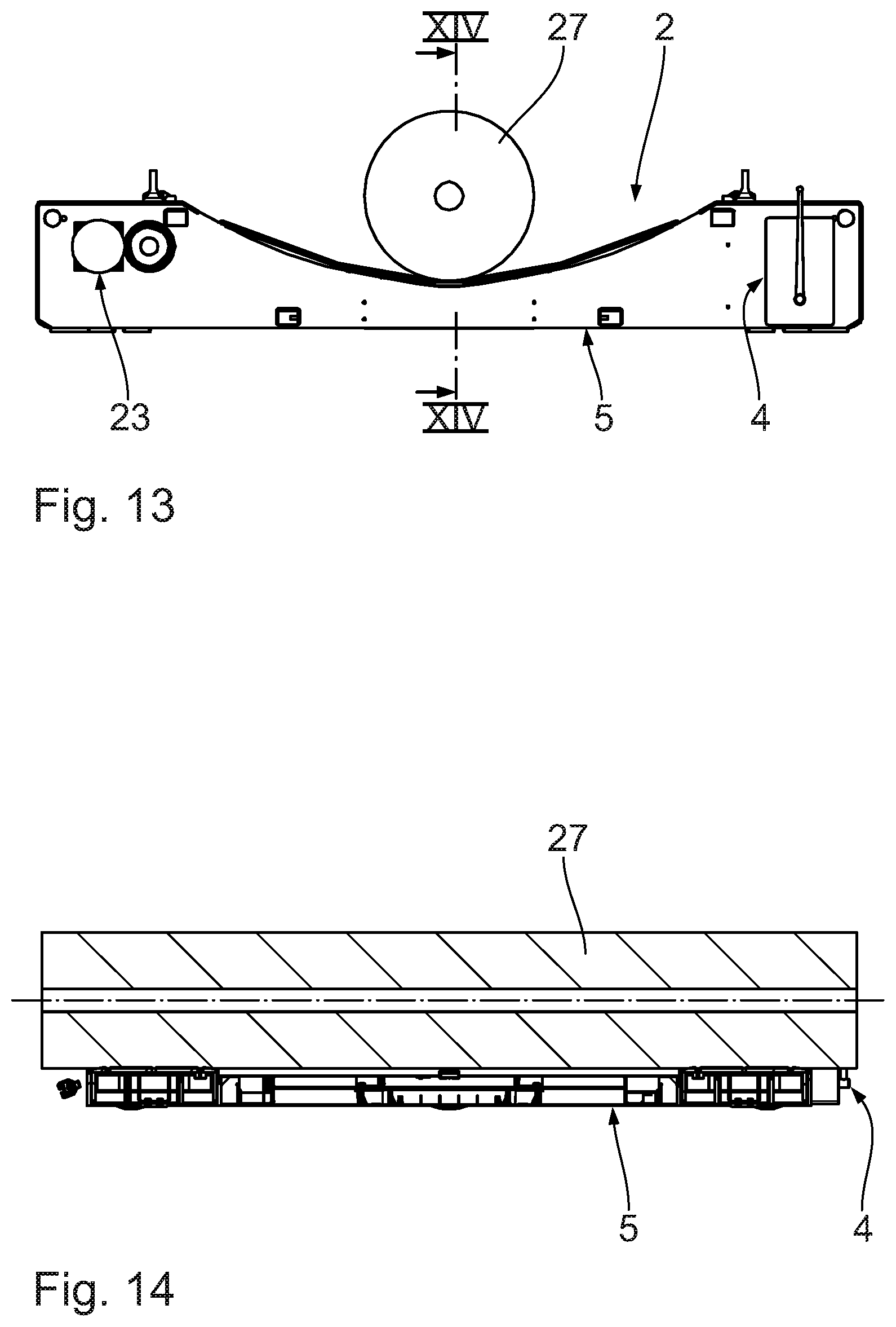 Patent US11787324 Figure 9 – Trolley for rolls of material