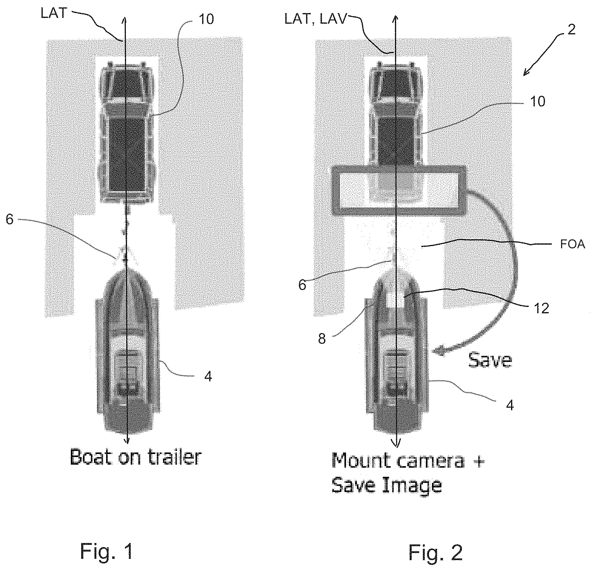 Patent US11787325 Figure 1 – Natural marker based boat loading assistant