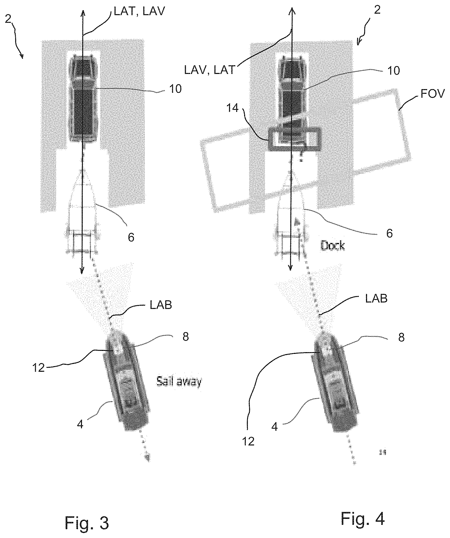 Patent US11787325 Figure 2 – Natural marker based boat loading assistant