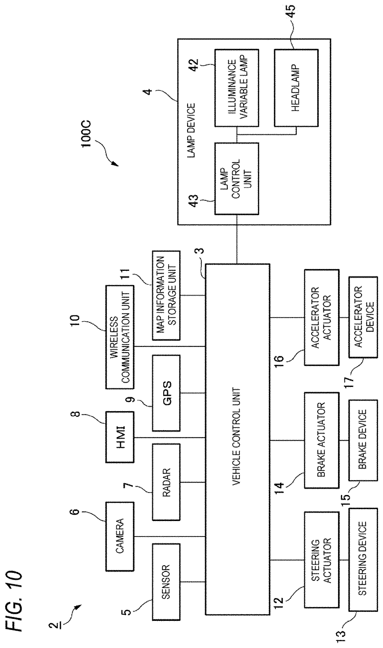 Patent US11787330 Figure 12 – Vehicle lamp system