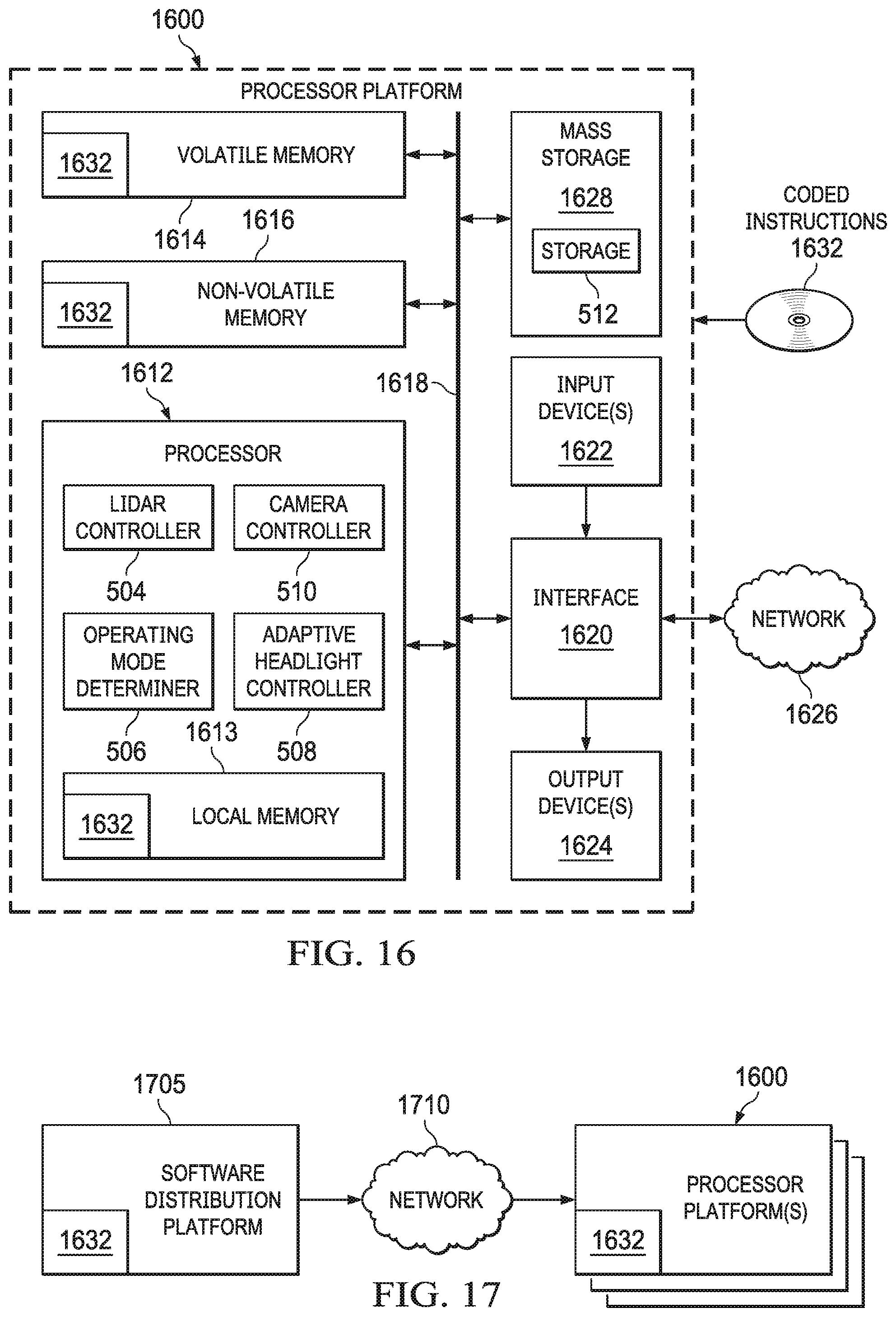 Patent US11787331 Figure 14 – Adaptive vehicle headlight