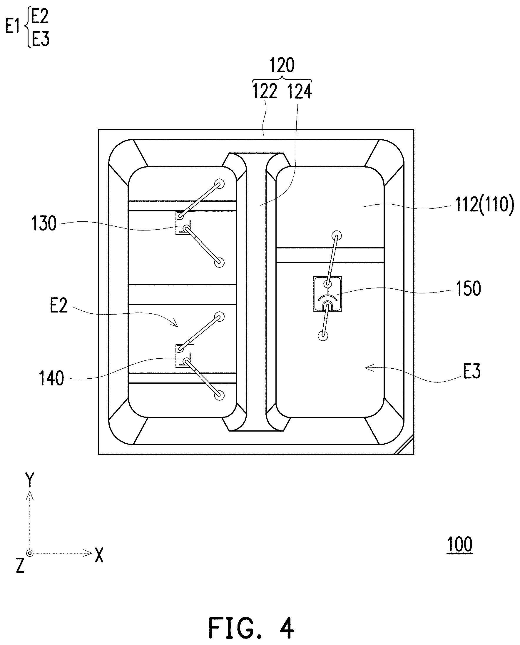 Patent US11787332 Figure 4 – Light-emitting device and vehicle lamp module